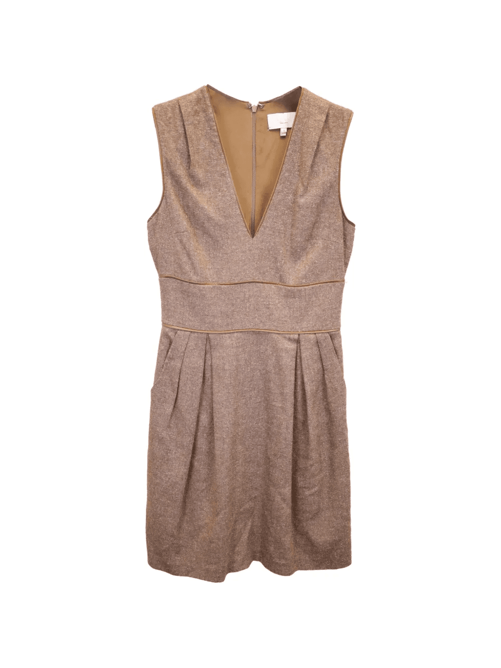 V-neck sleeveless dress - Image 1
