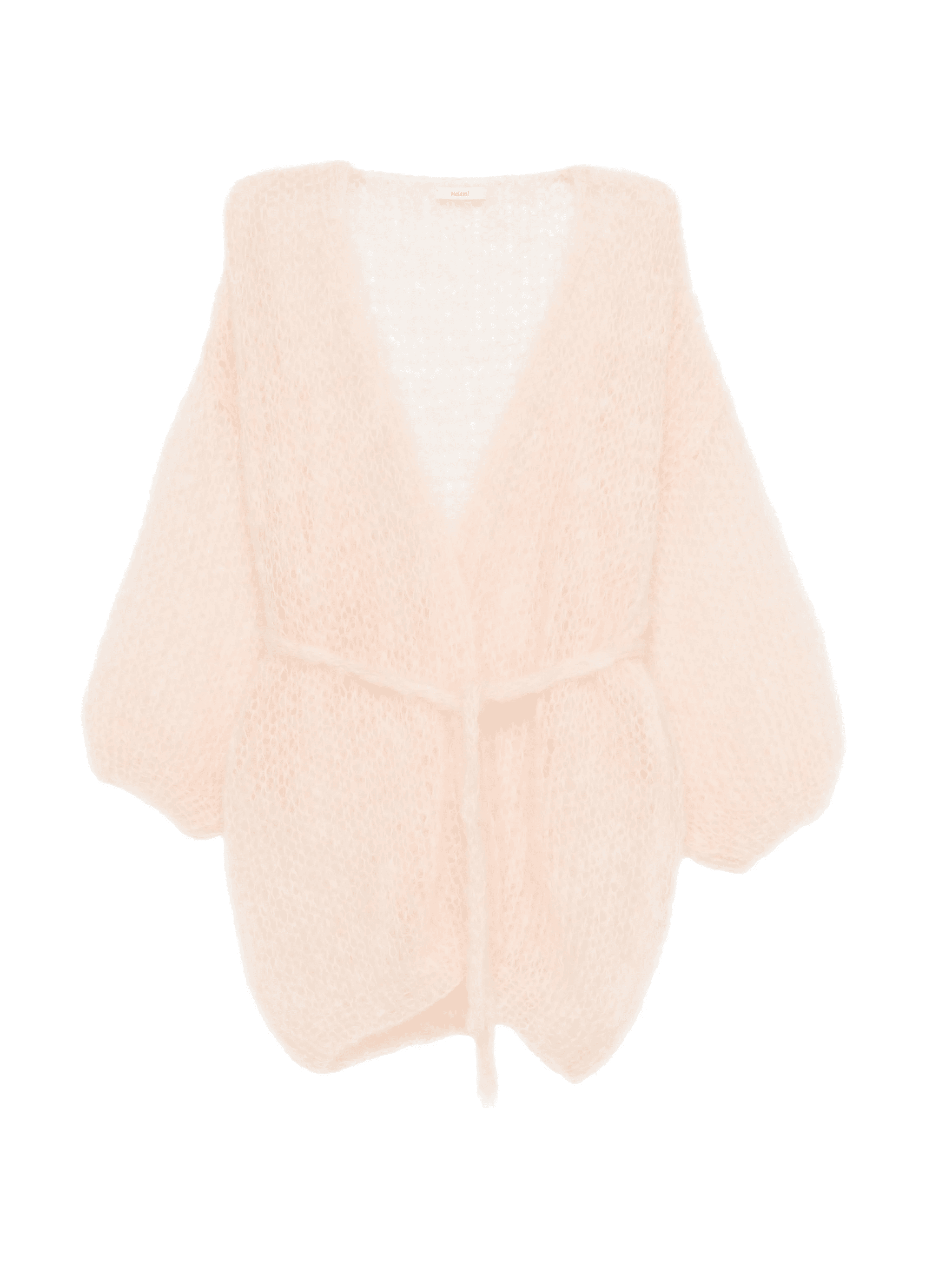 tied-waist cardigan - Image 1
