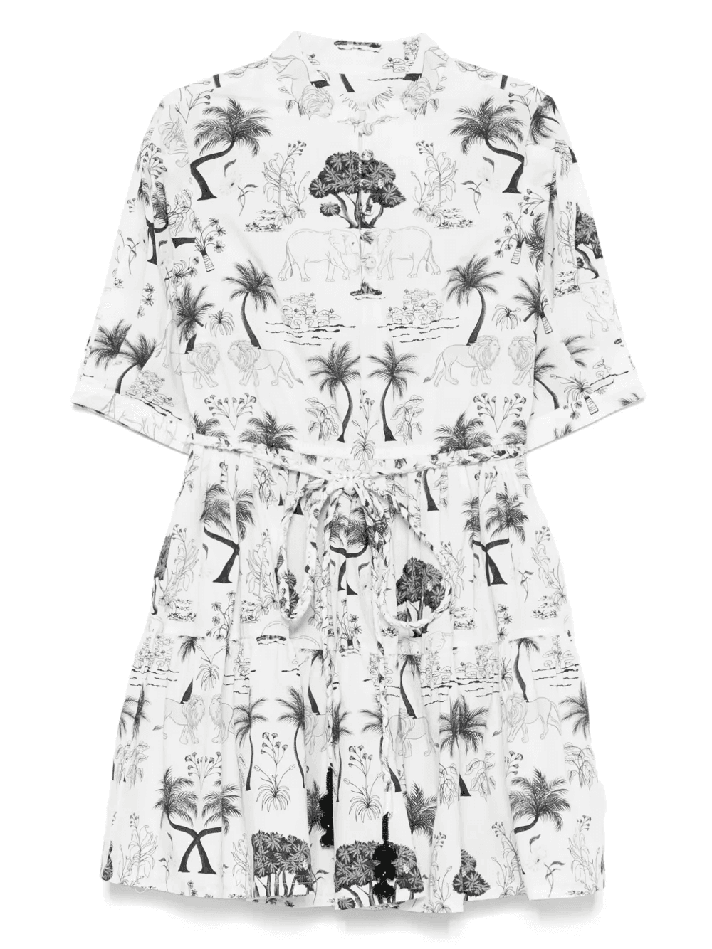graphic-print mini dress - Image 1