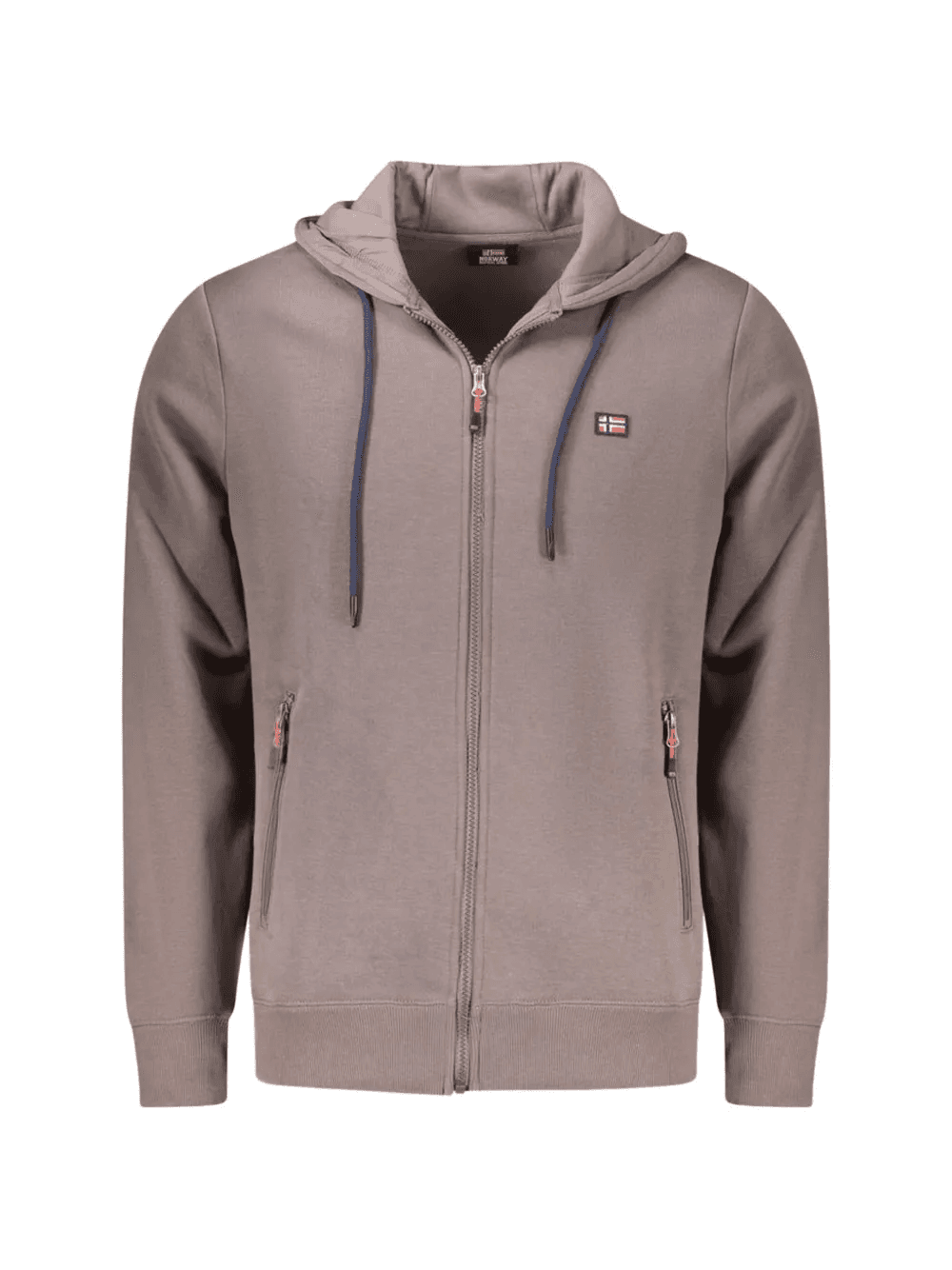 zip-up cotton hoodie - Image 1