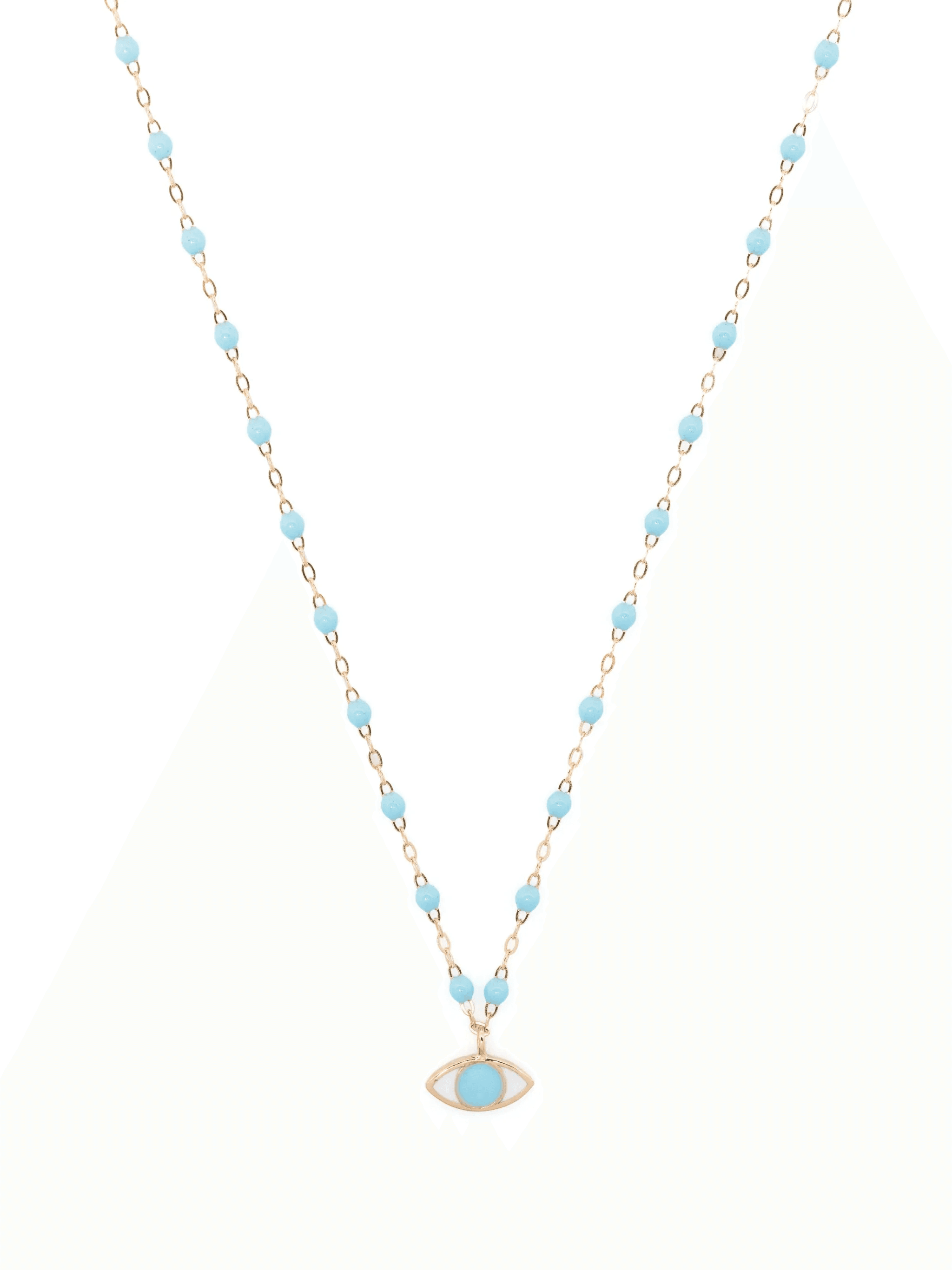 18kt yellow gold Eye Classic Voyage beaded necklace - Image 1