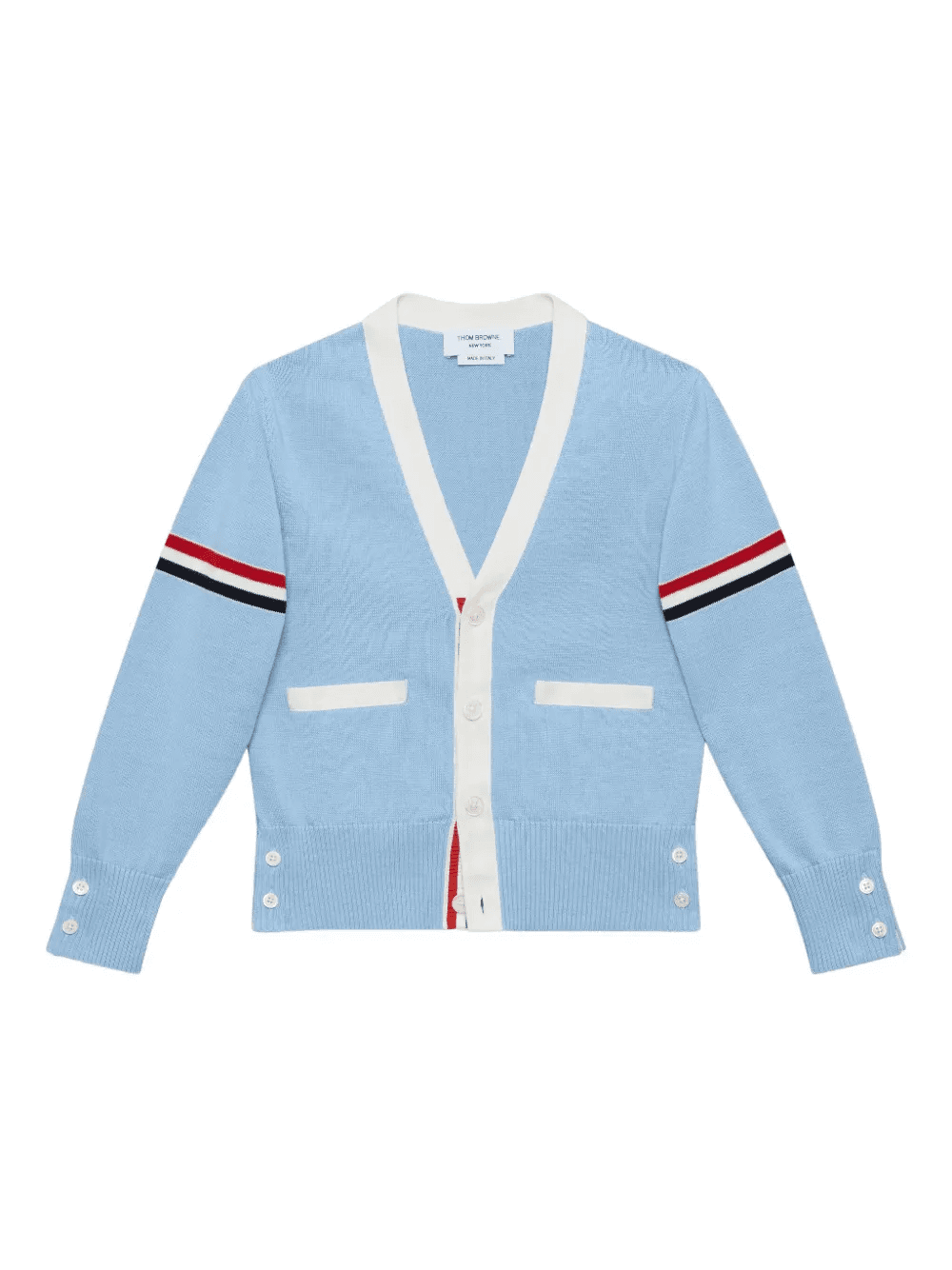 stripe-detailing cardigan - Image 1