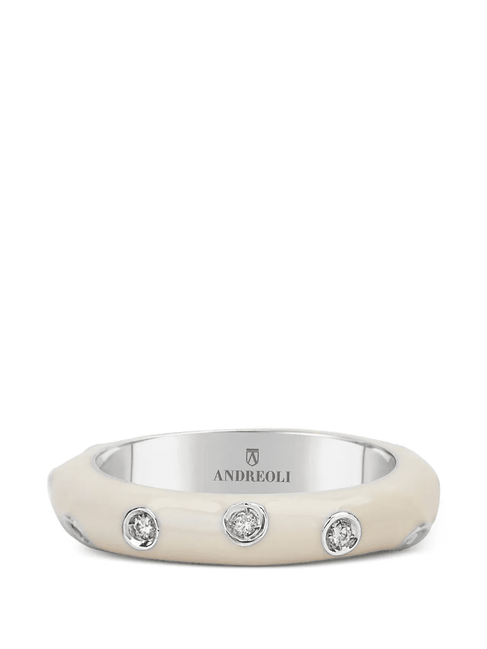 diamond white band ring - Image 1