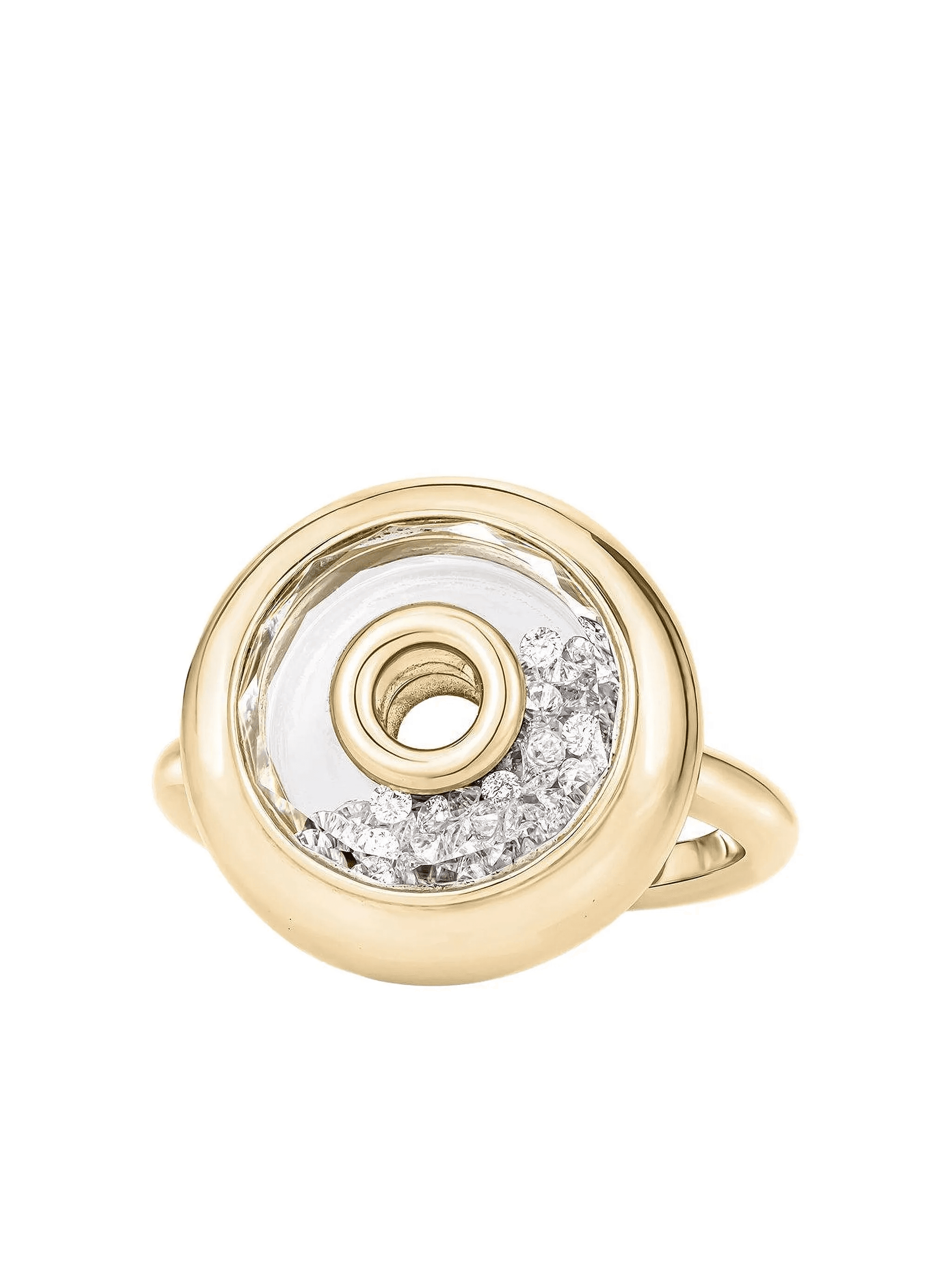 18K yellow gold Roda diamond ring - Image 1