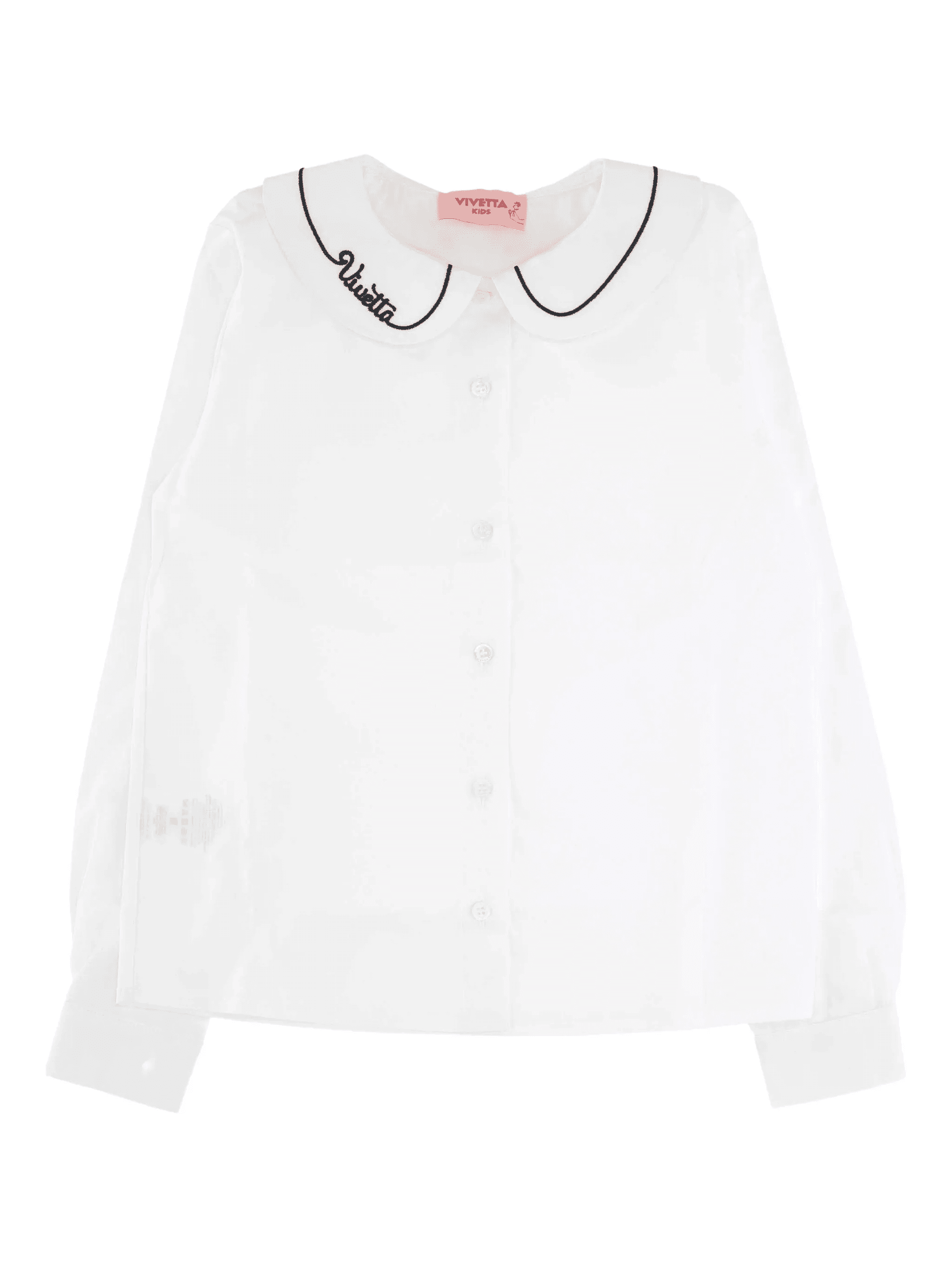 embroidered-collar shirt - Image 1