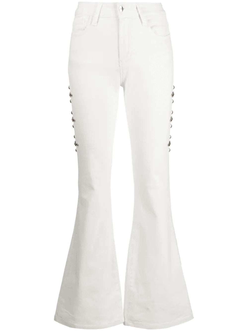 stud-embellished flared jeans - Image 1