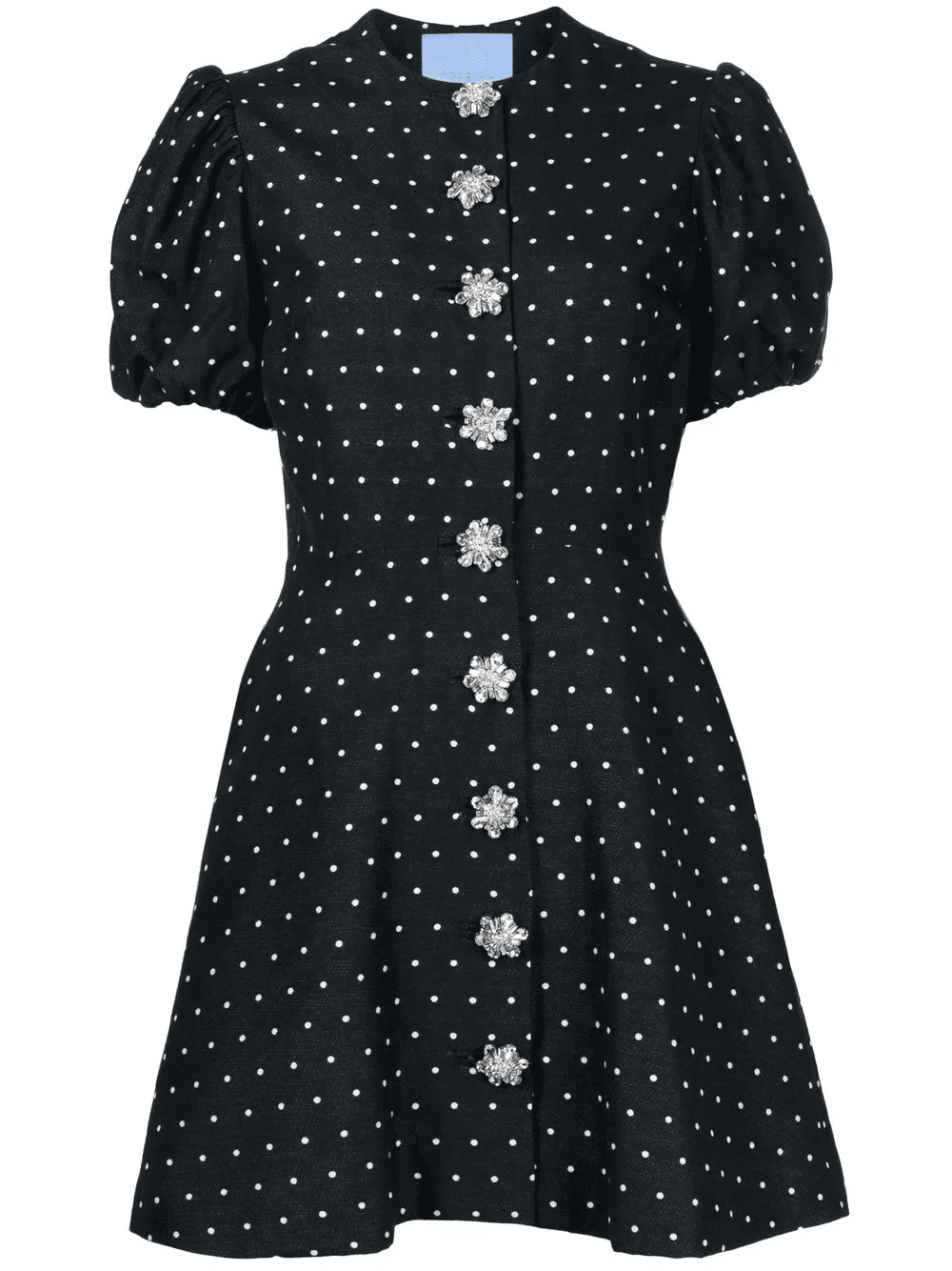 Sorbet polka-dot embroidered dress - Image 1