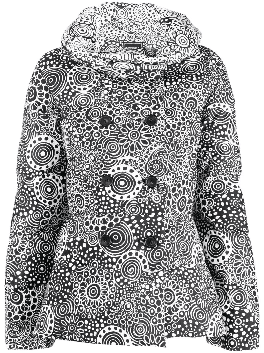 paisley-print puffer jacket