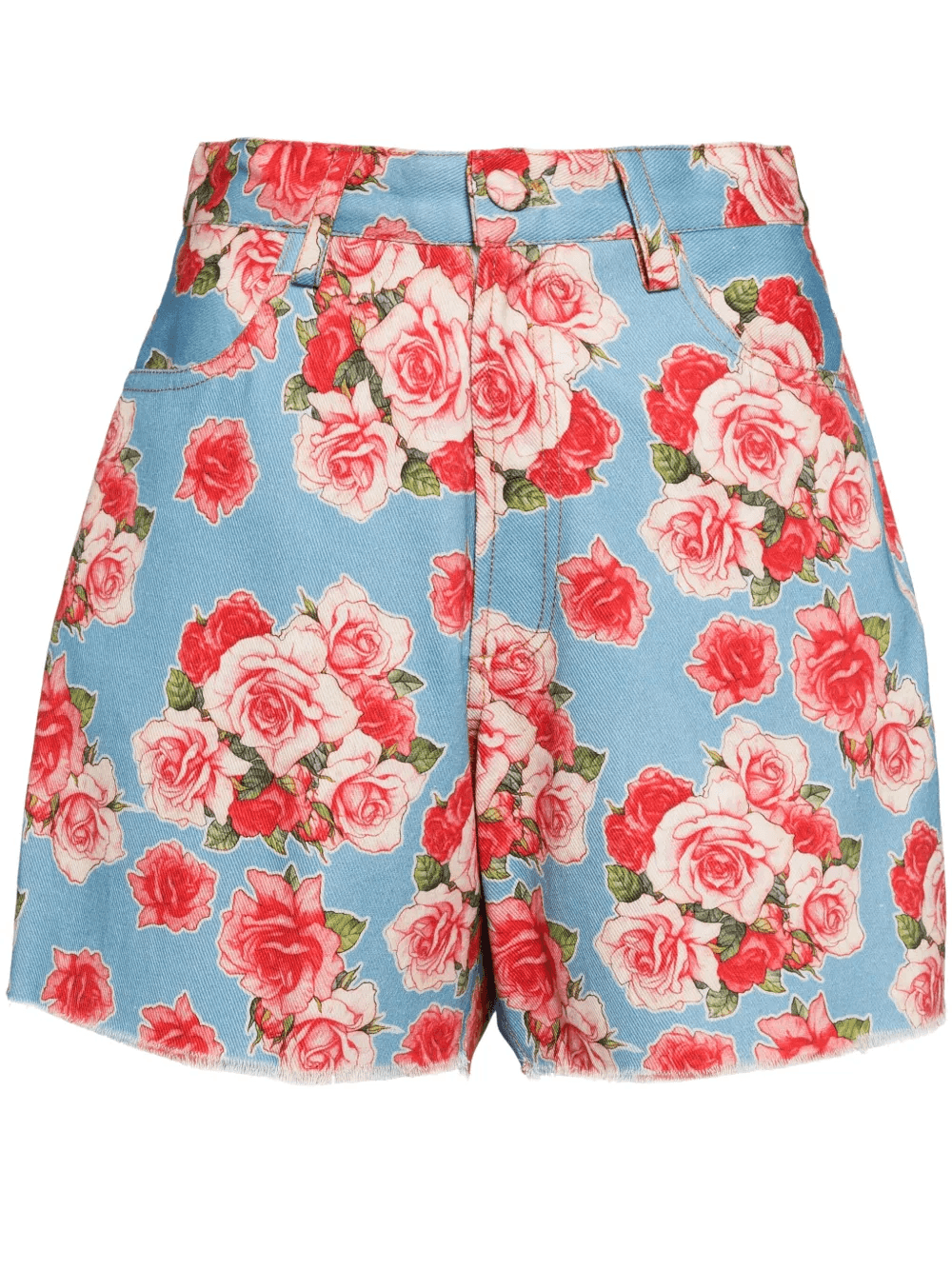 Rose denim shorts - Image 1