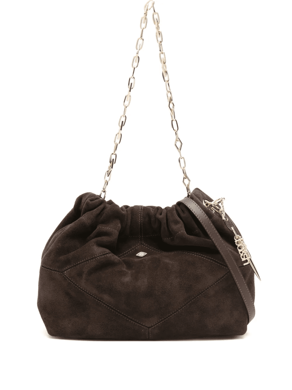 mini June suede tote bag - Image 1