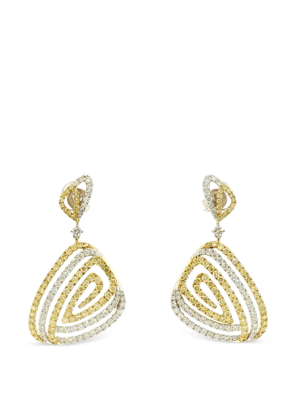 diamond drop earrings - Image 1