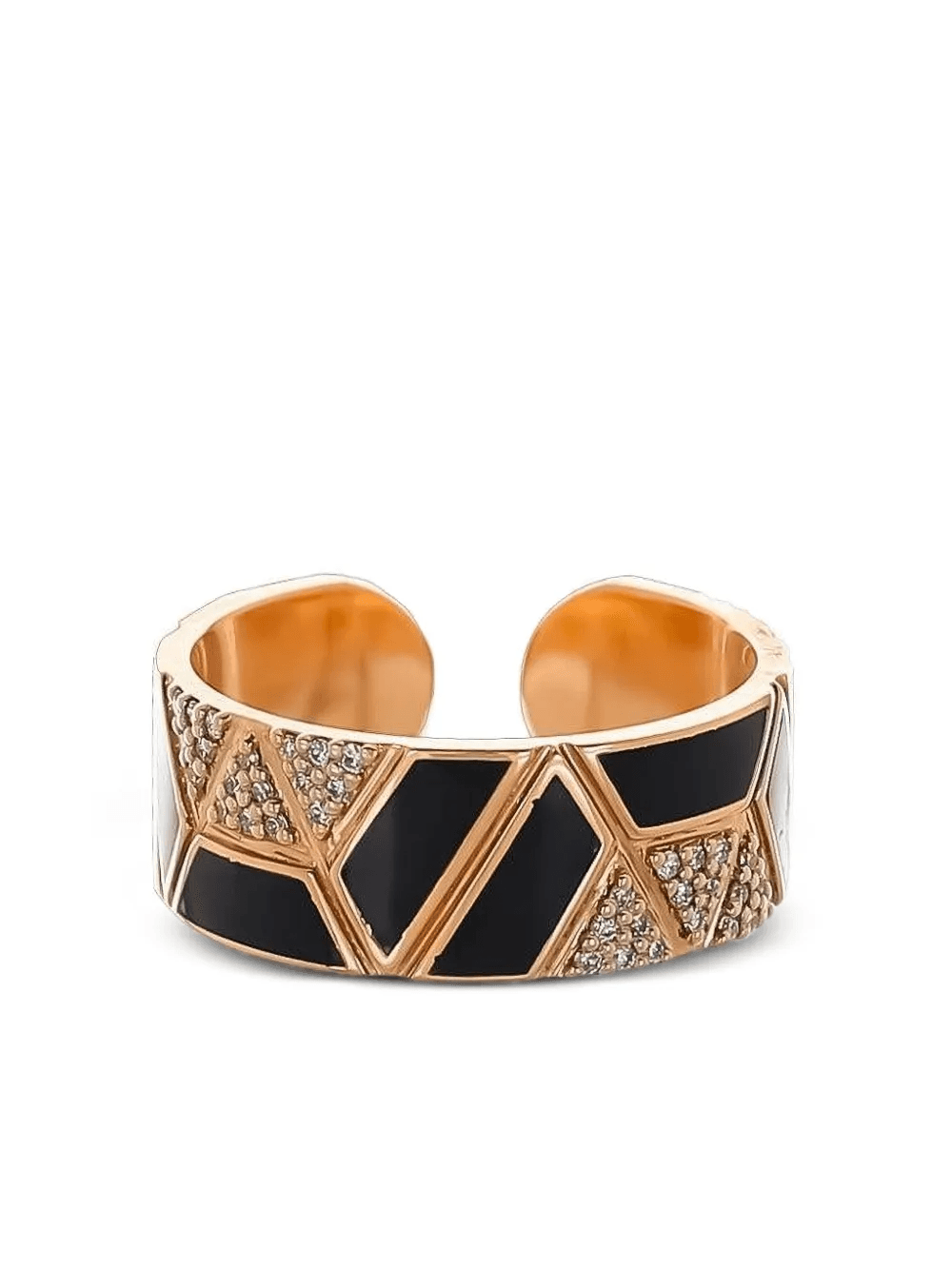 18K rose gold Elixer diamond ring - Image 1