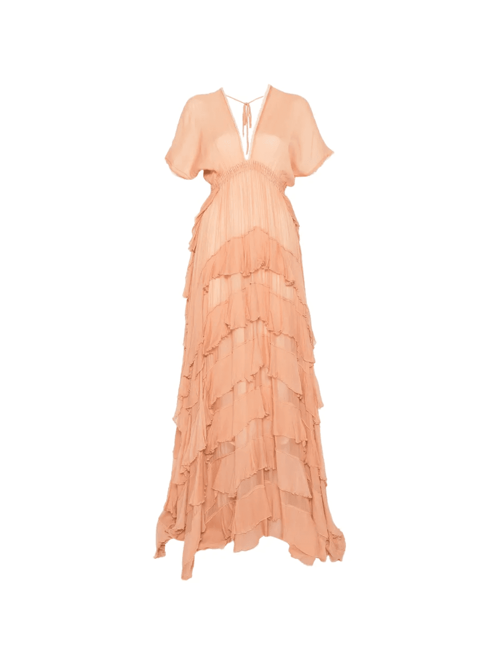 Charlotte ruffled V-neck maxi dress - Image 1