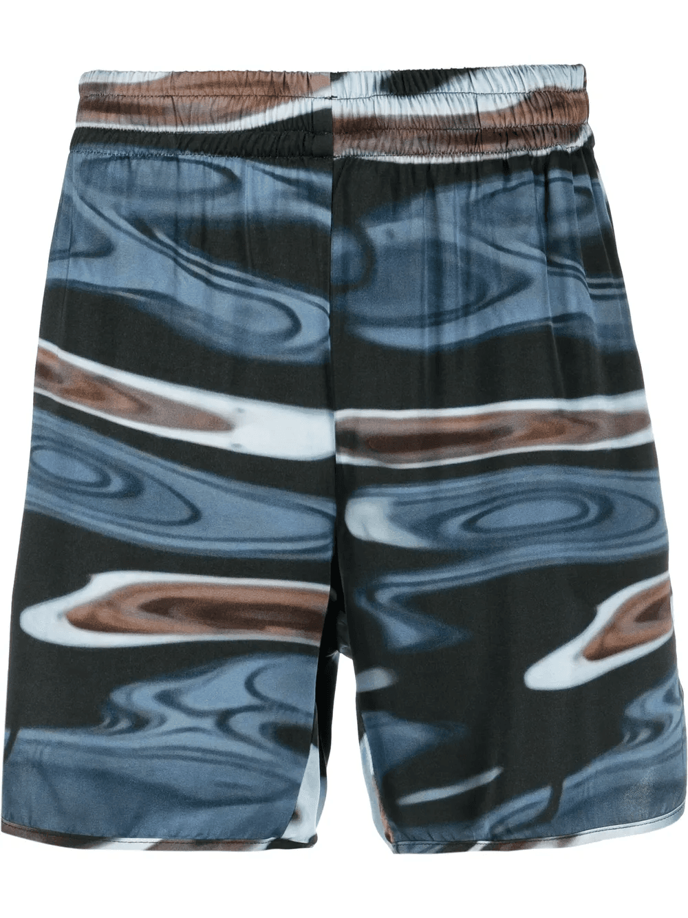 graphic print track shorts - Image 1