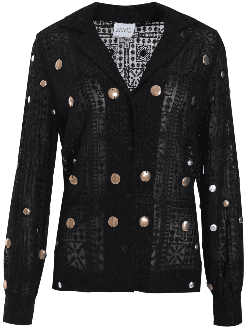 stud-embellished shirt - Image 1