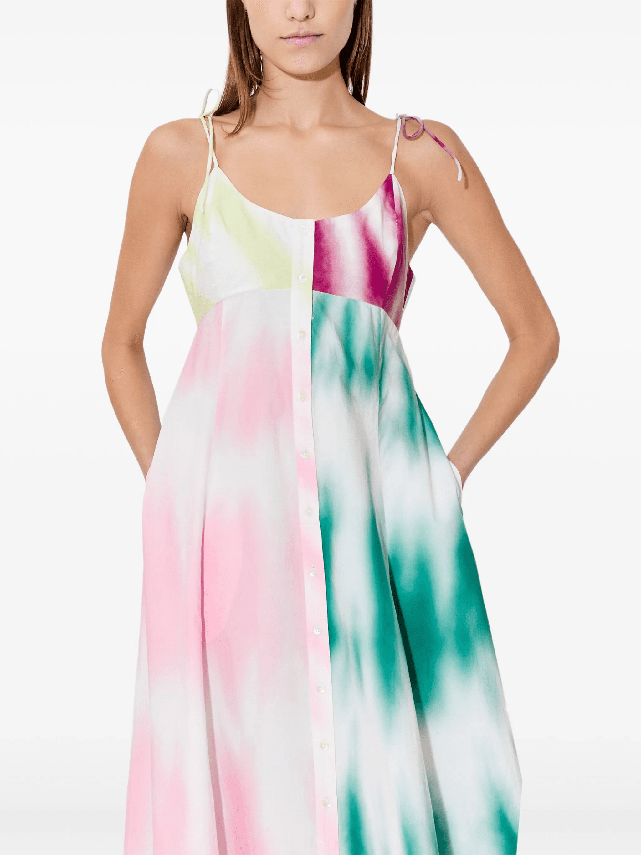 High Garden tie-dye buttoned dress - Image 1