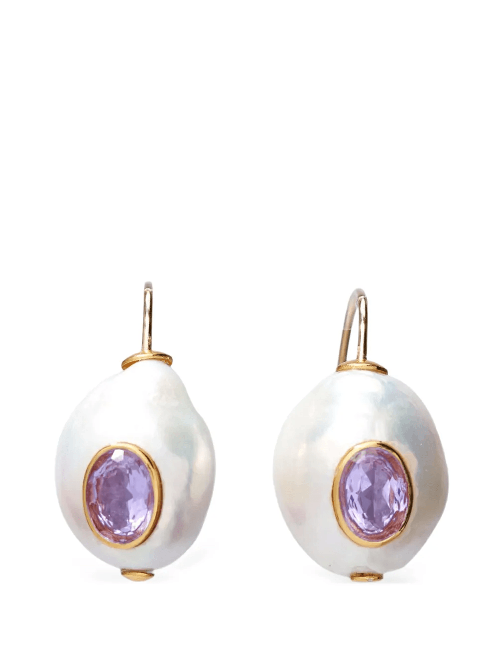 pearl-embellishment earrings - Image 1