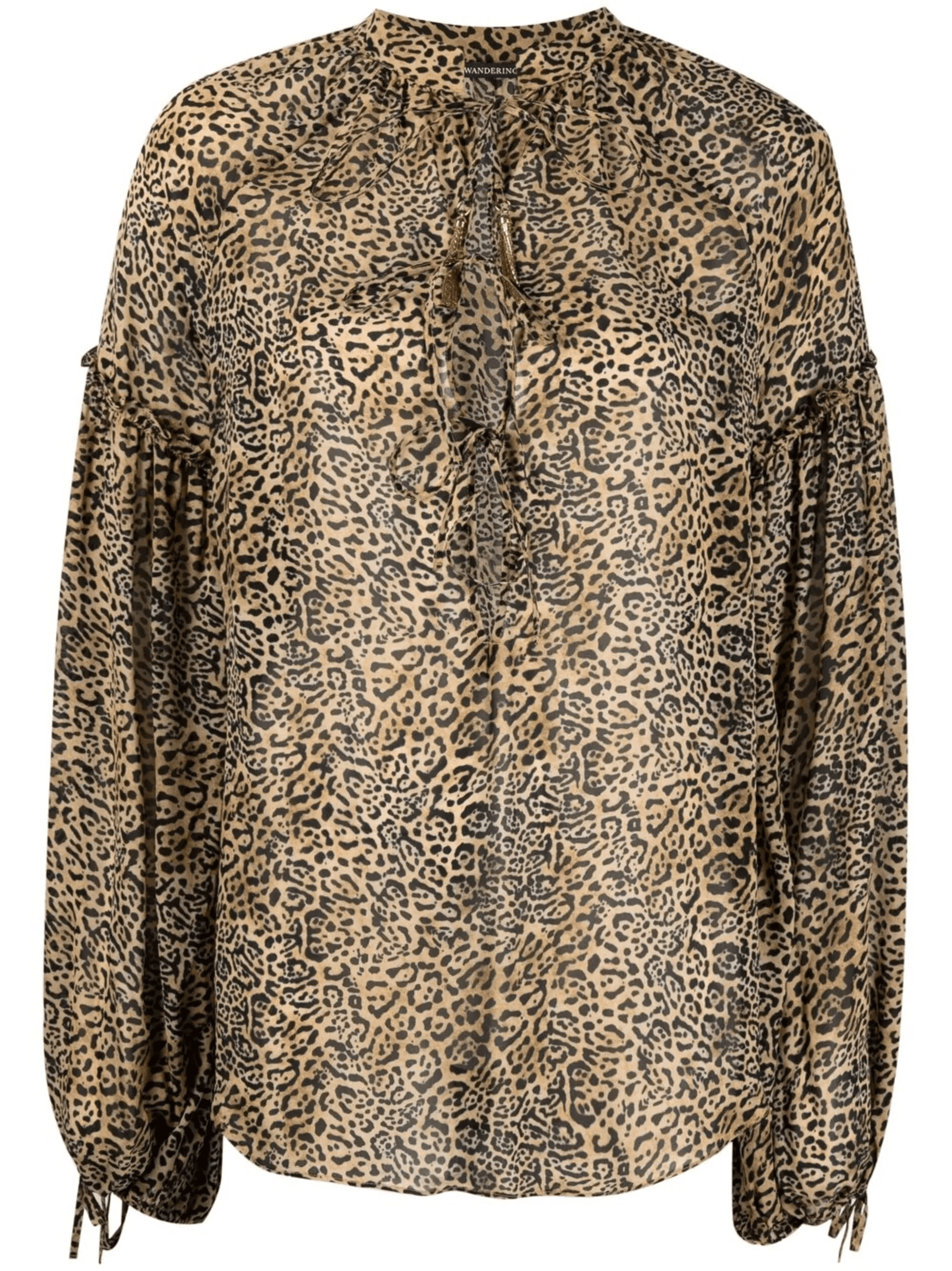 leopard print blouse - Image 1