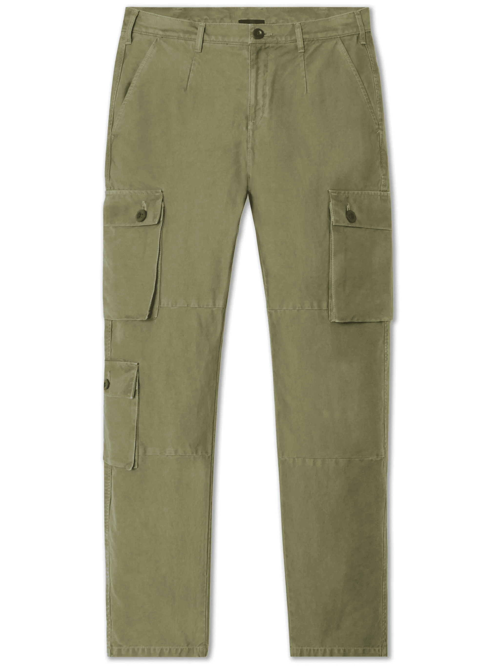 straight-leg cotton cargo pants - Image 1