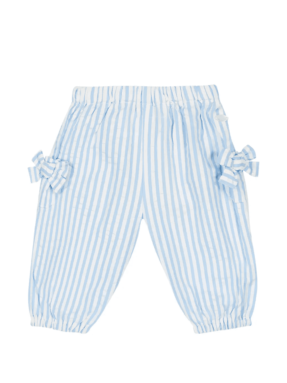 striped bow-detail trousers - Image 1