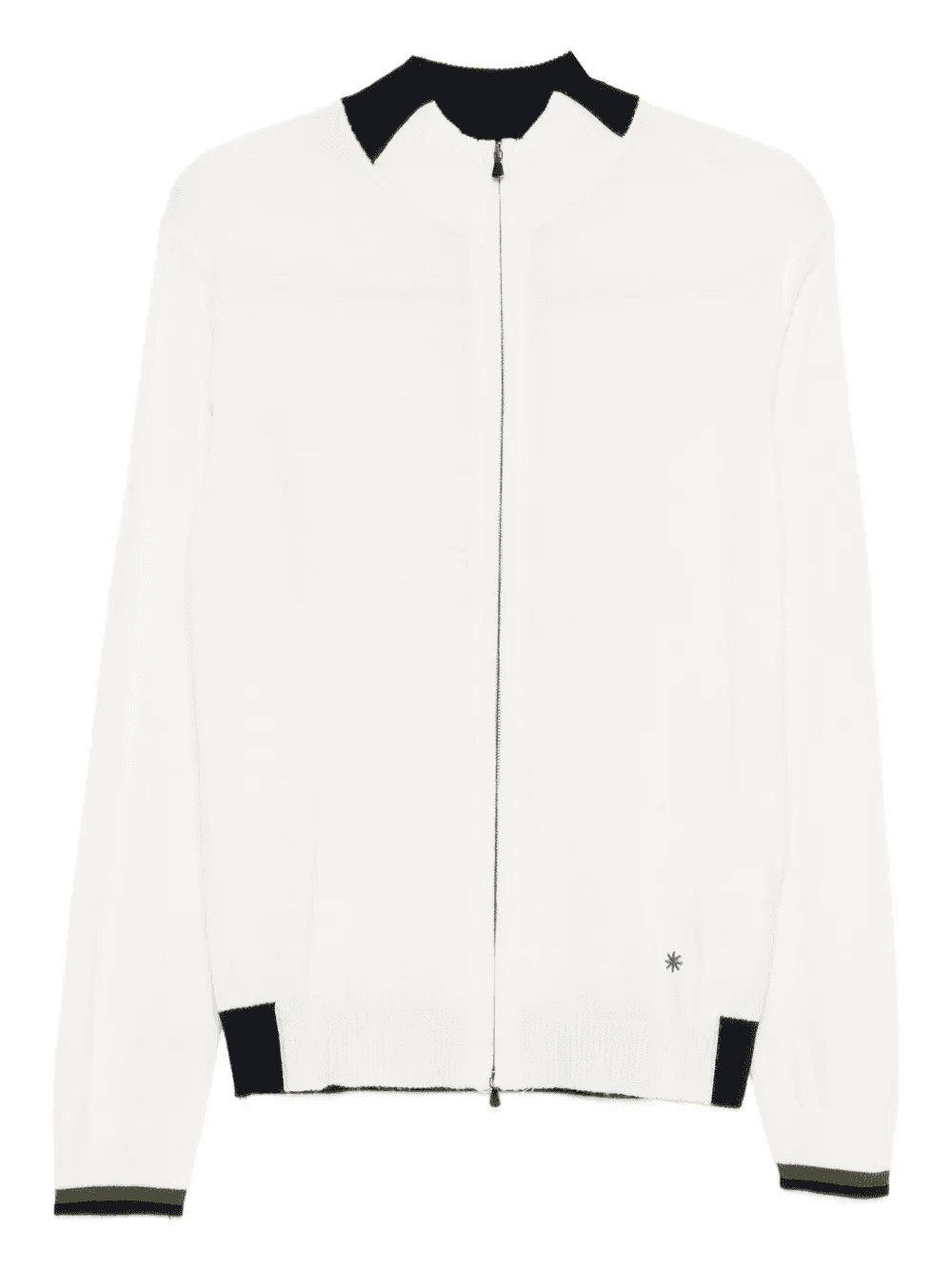 zip detail cardigan - Image 1
