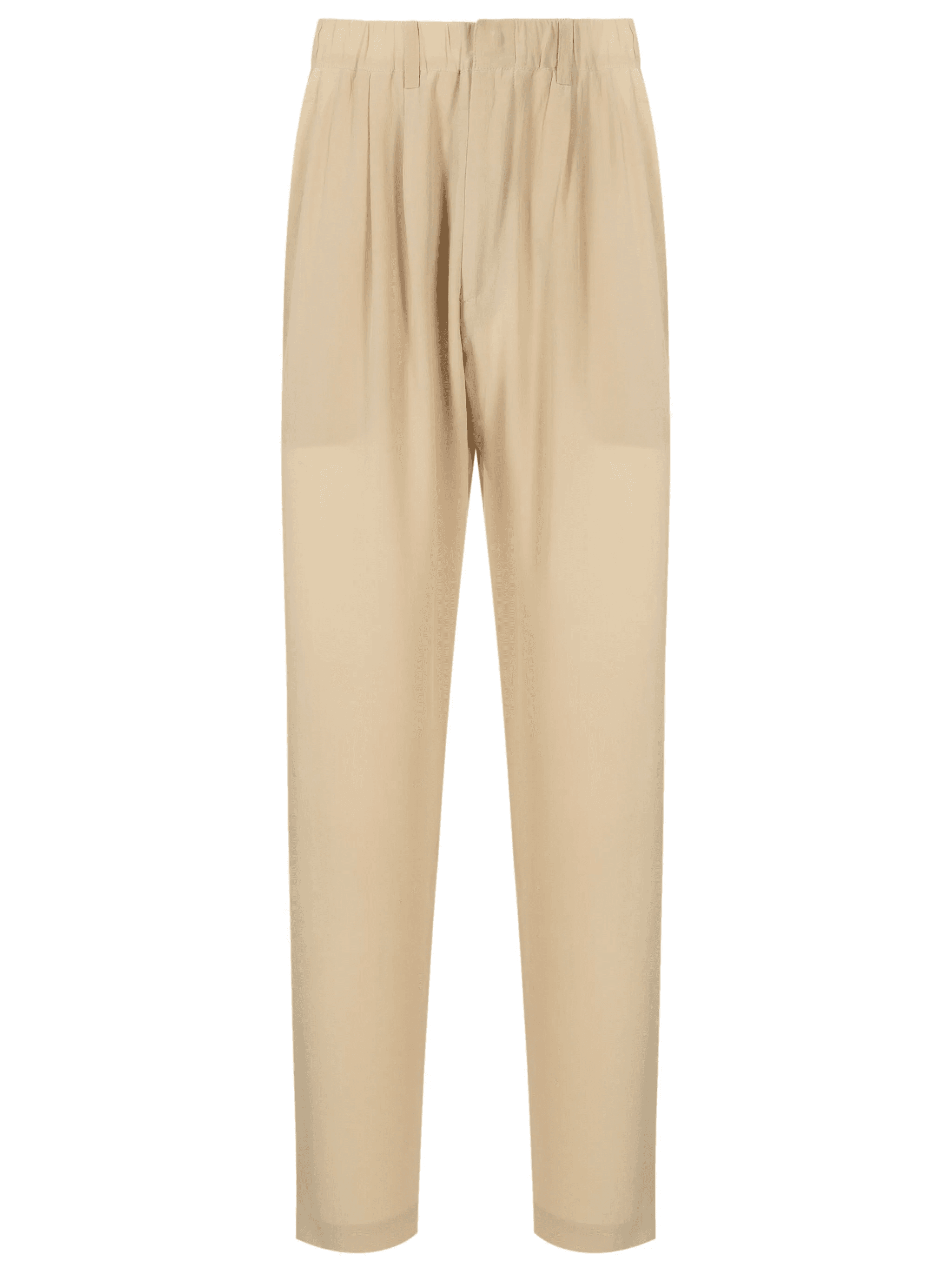 pleated silk loose-fit trousers - Image 1