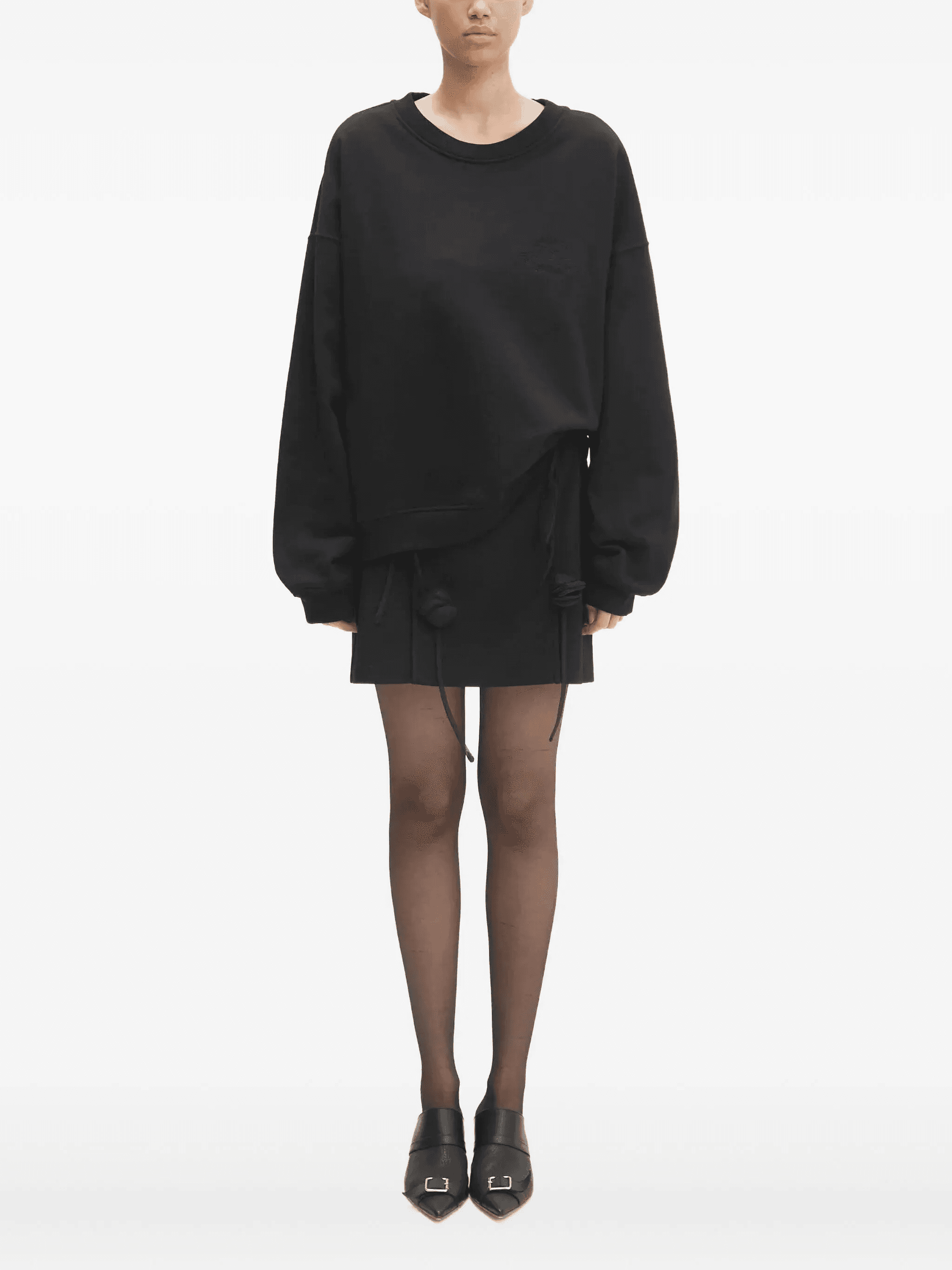 embroidered-logo sweatshirt - Image 1