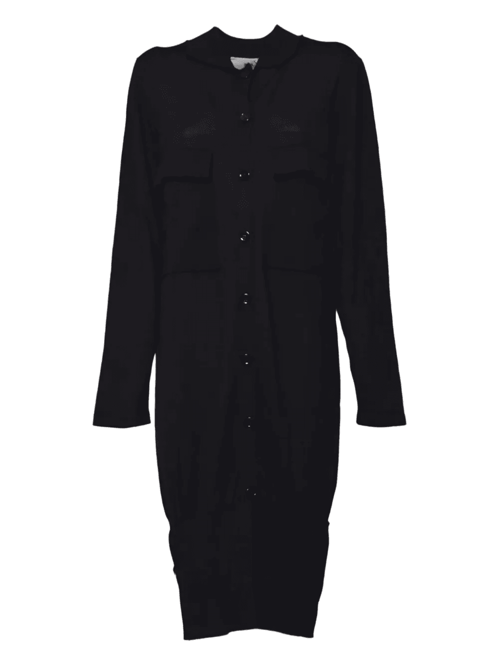 buttoned knitted midi dress - Image 1