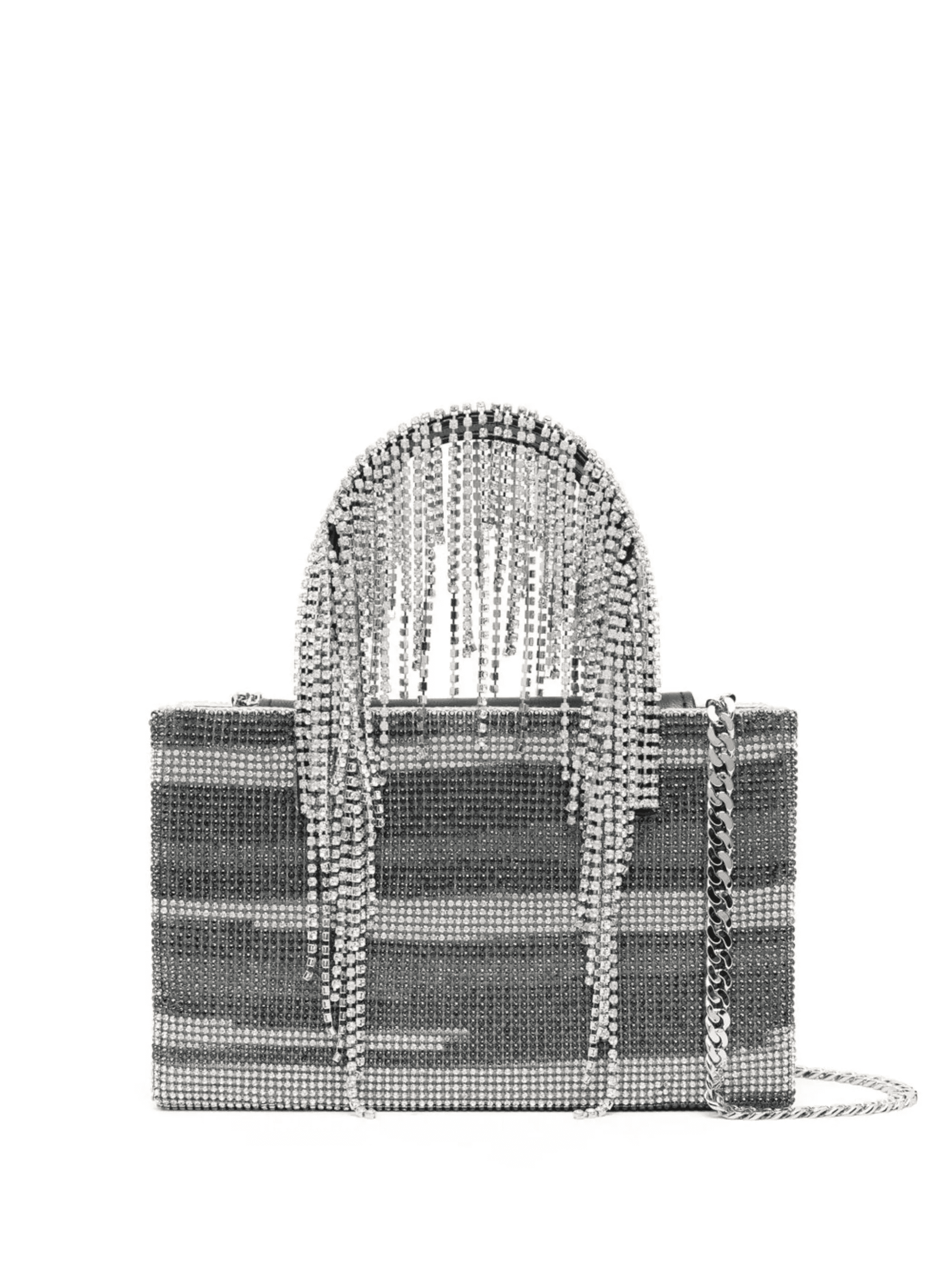 crystal-embellished fringe tote bag - Image 1