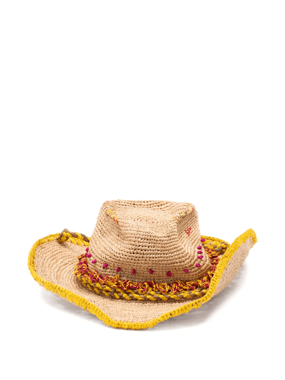 Bohemia woven-raffia sun hat - Image 1