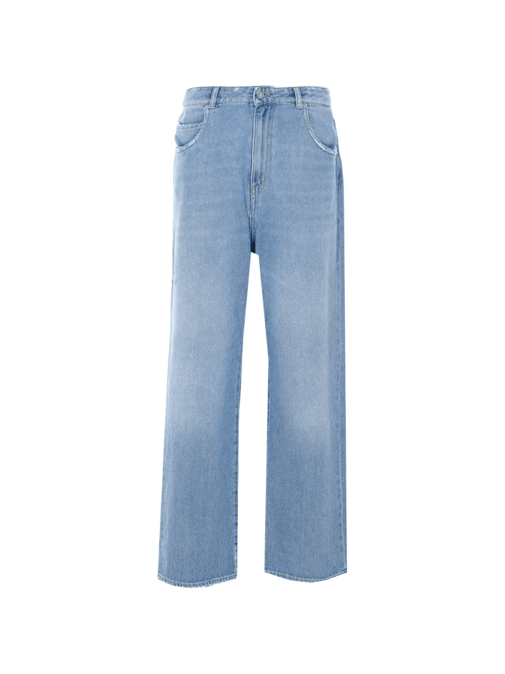 Marta used-effect straight-leg jeans - Image 1