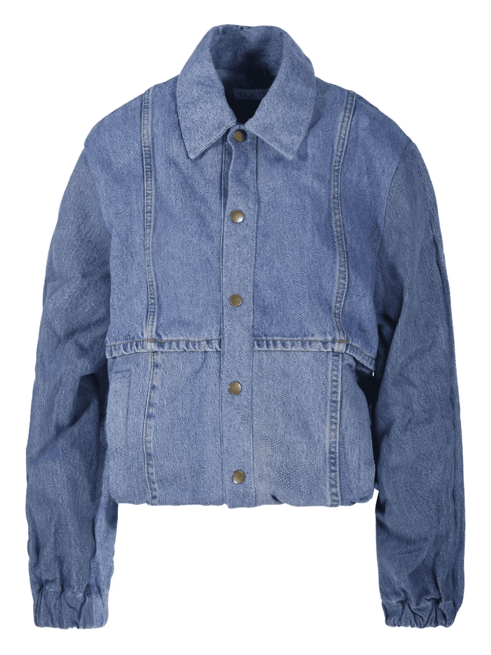 panelled denim jacket - Image 1