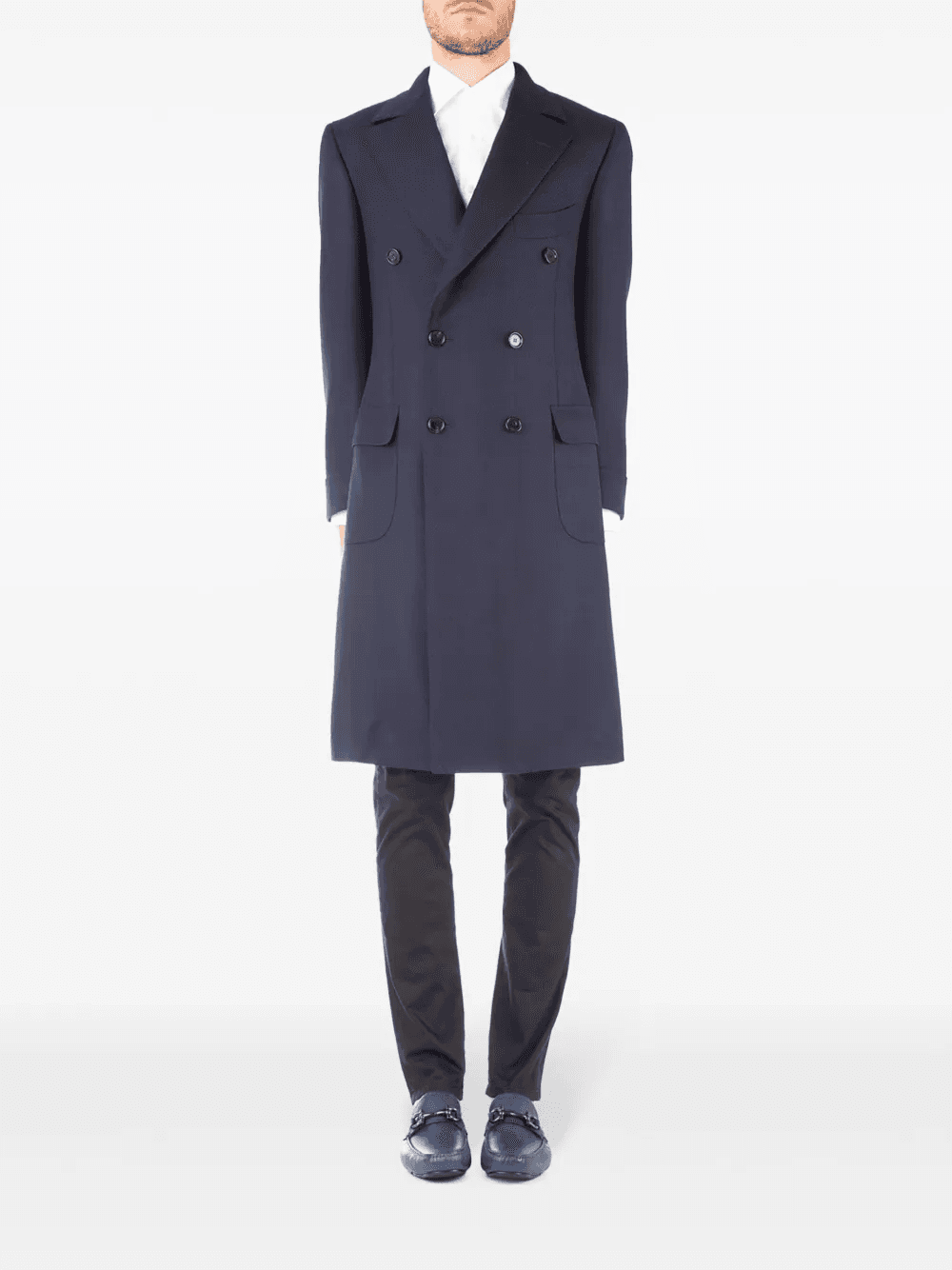 double-breasted coat - Image 1