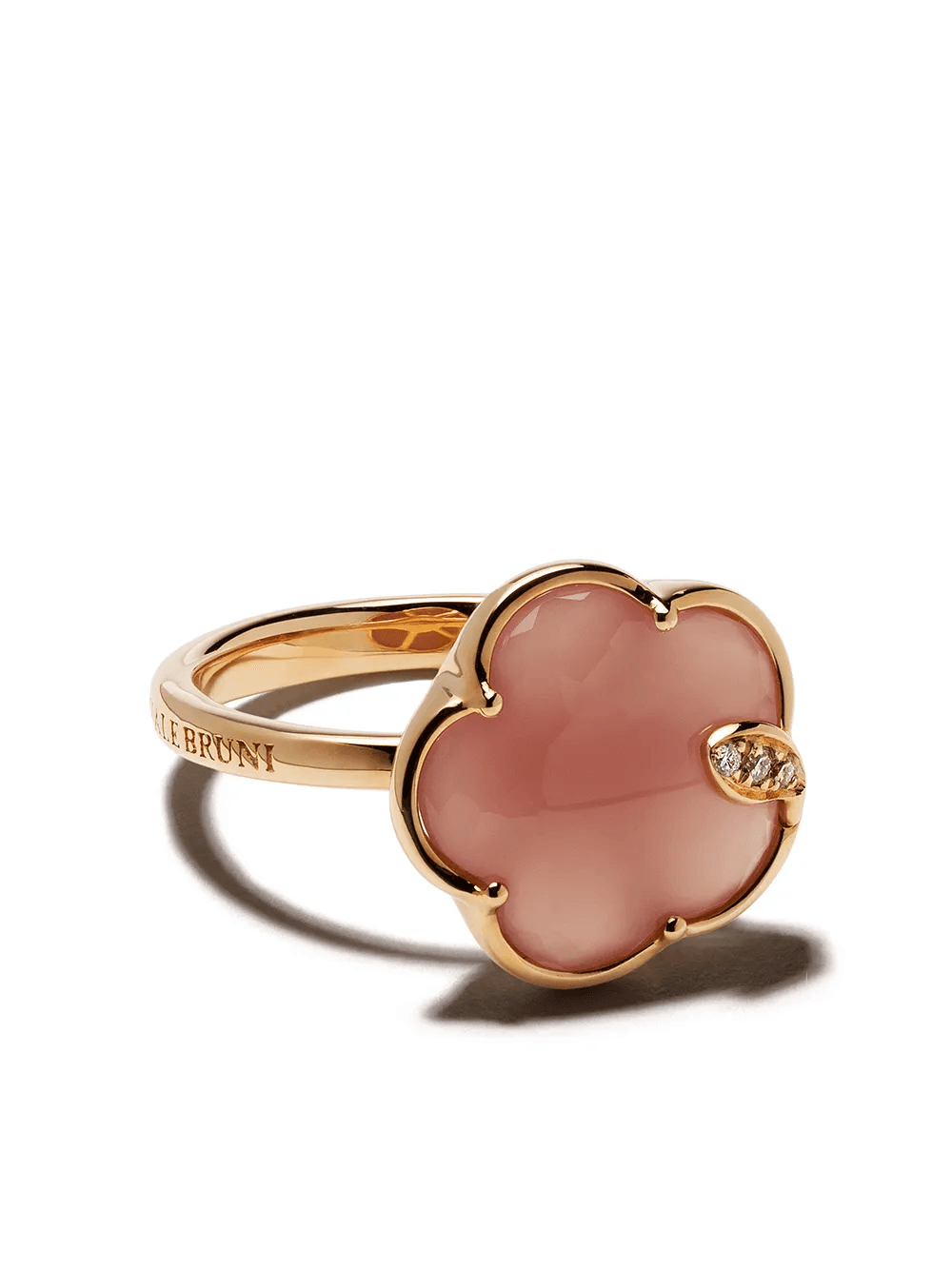 18kt rose gold Petit Joli chalcedony and diamond ring - Image 1