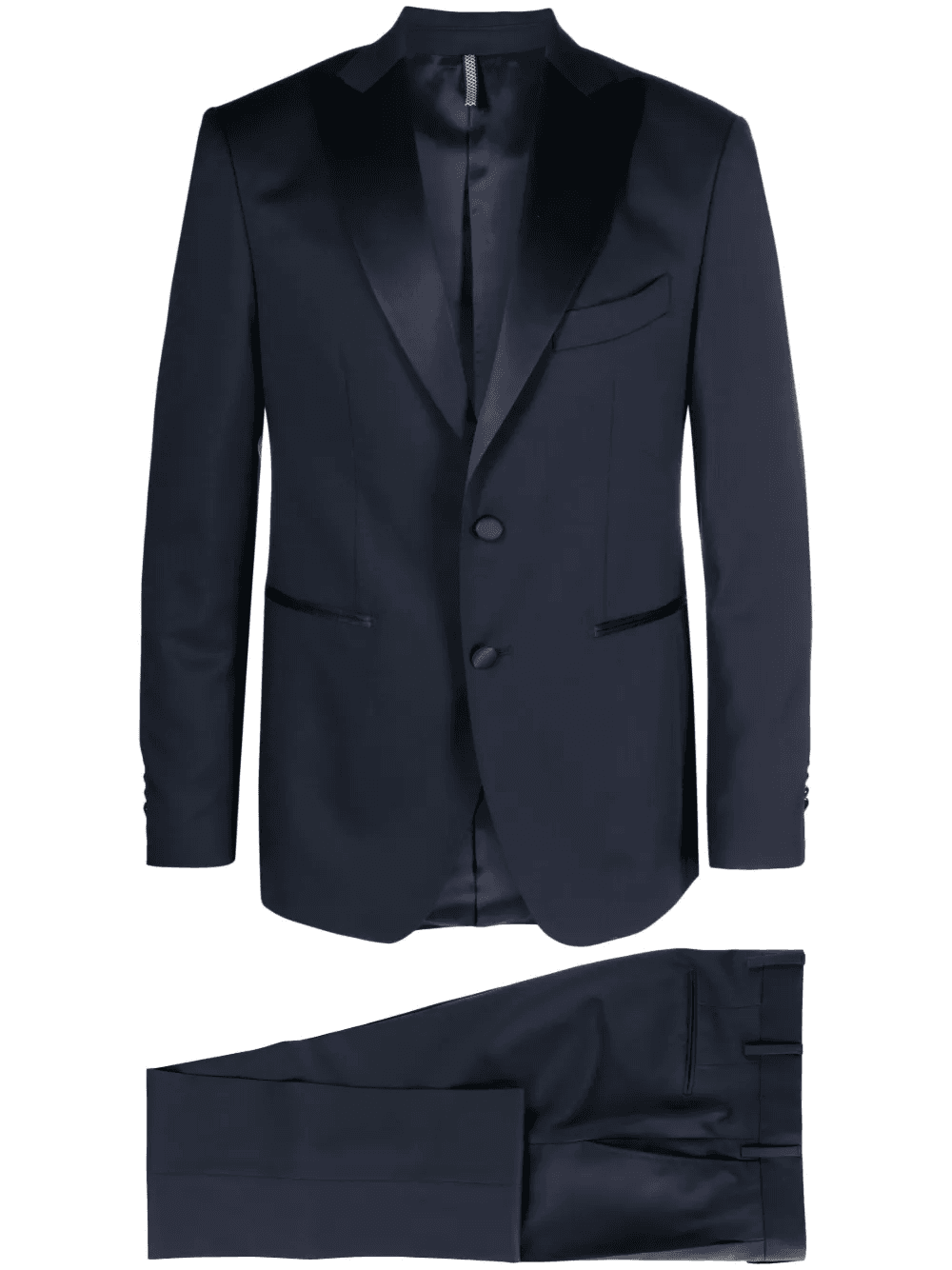 peak-lapel single-breasted blazer - Image 1