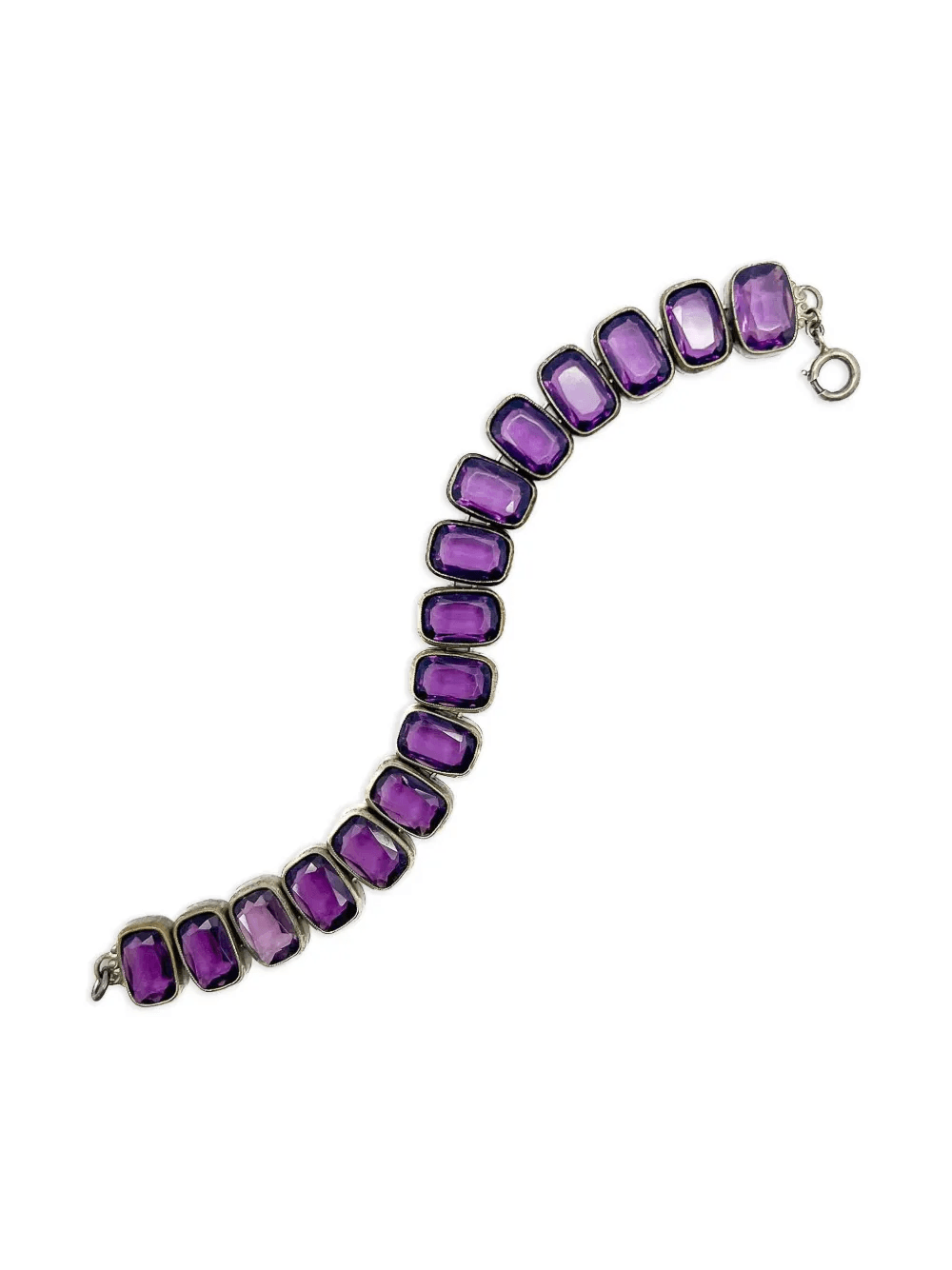 1900s amethyst rivière-style bracelet - Image 1