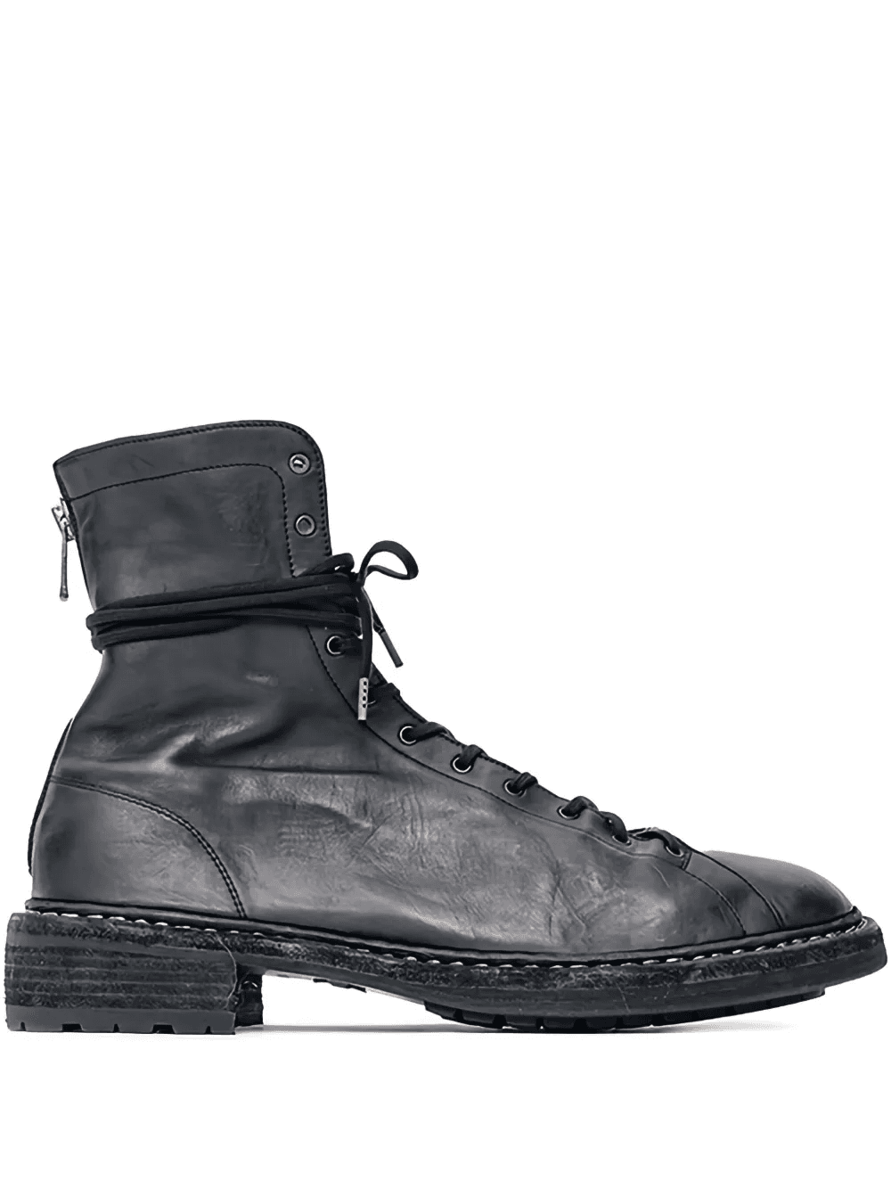 lace-up leather boots - Image 1