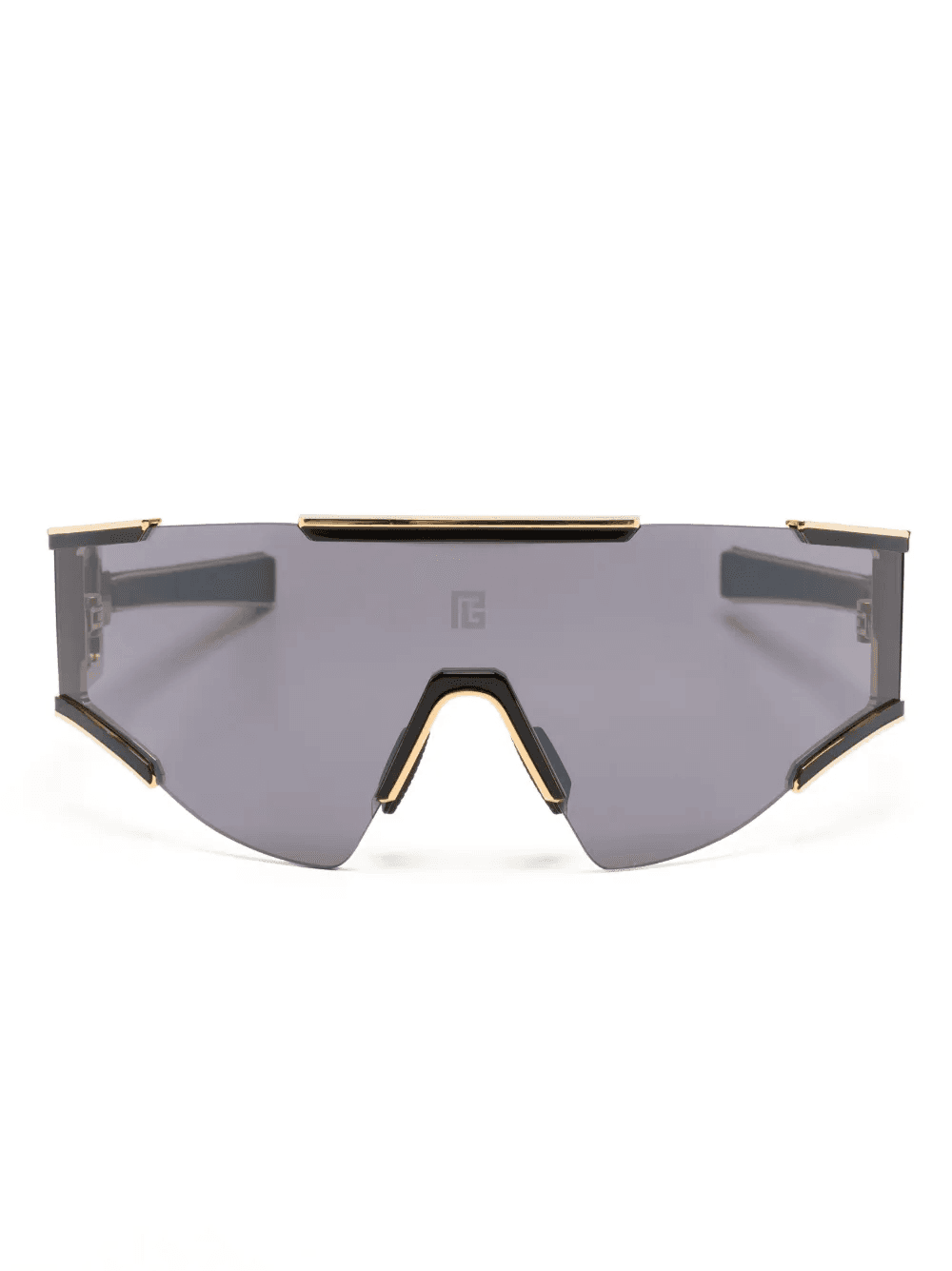 logo-print shield-frame sunglasses - Image 1