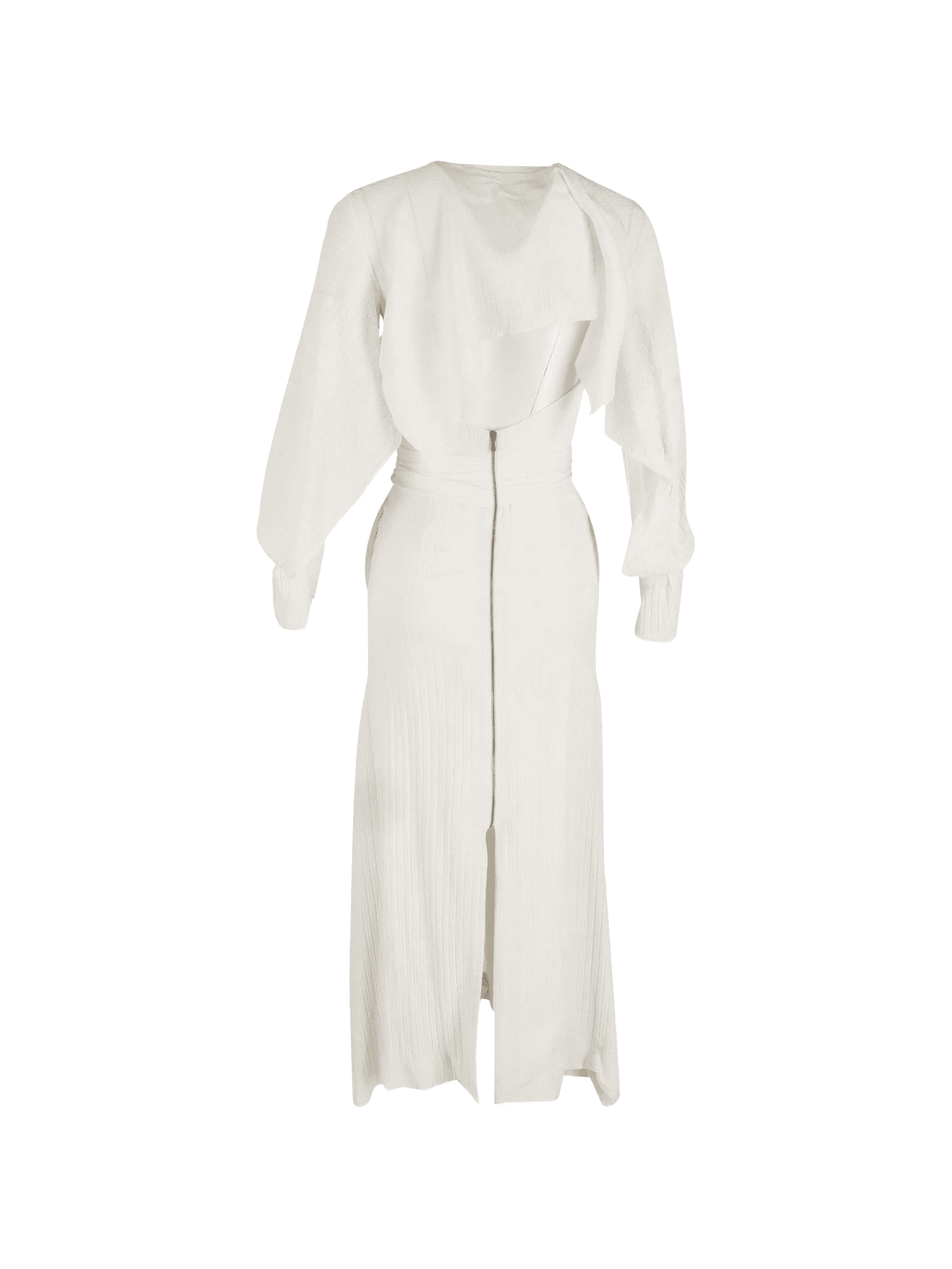 belted V-neck dress - Image 1