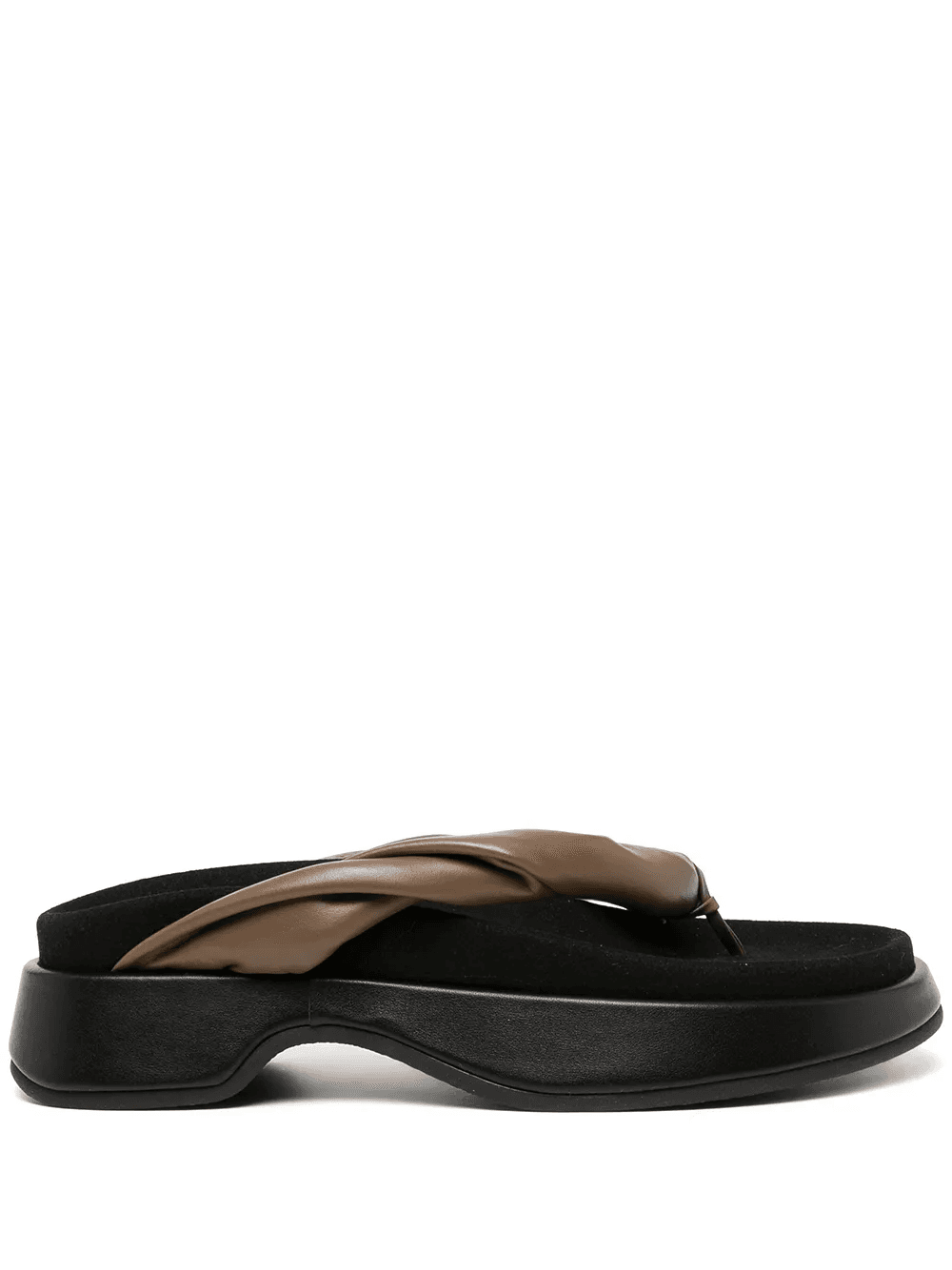 twisted-strap platform flip flops - Image 1