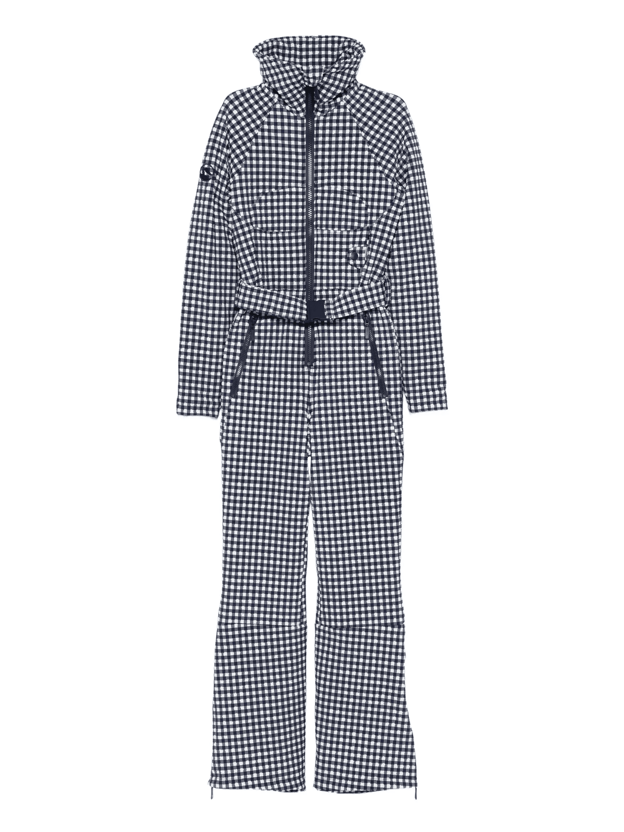 Chatel checkered belted ski suit - Image 1