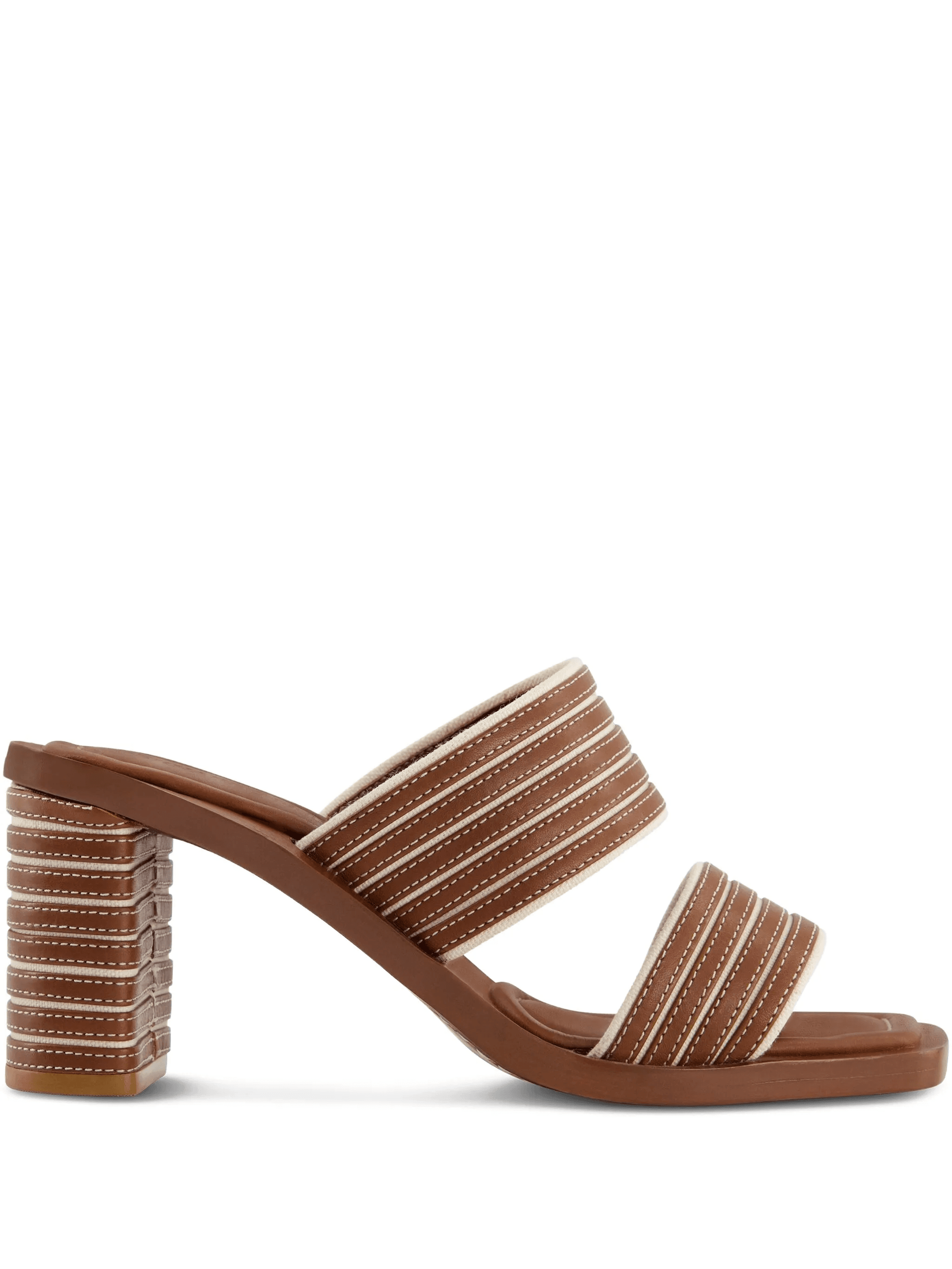 Bernardo 1946 70mm Bari striped sandals - Image 1