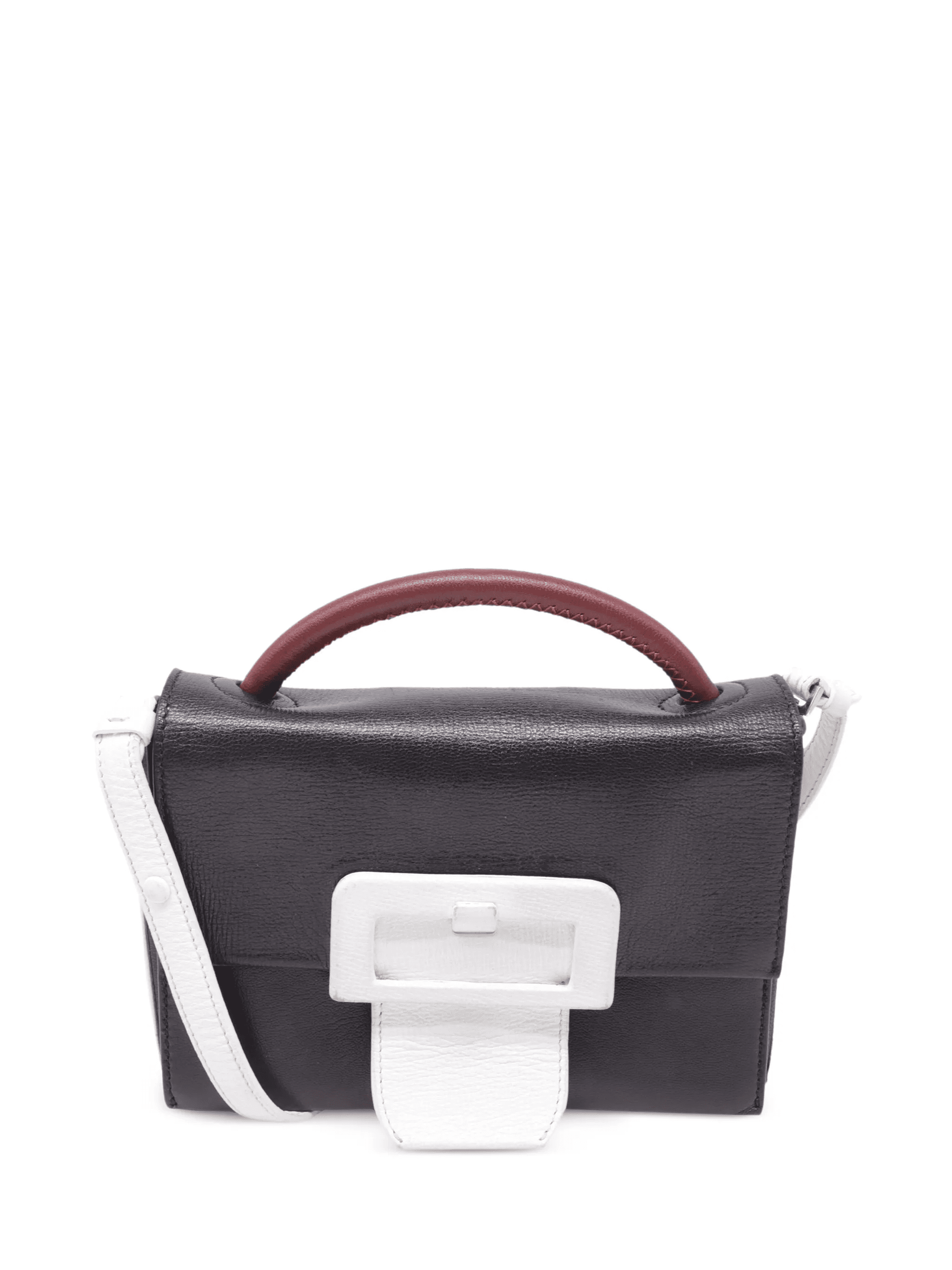 buckle detail leather tote bag - Image 1