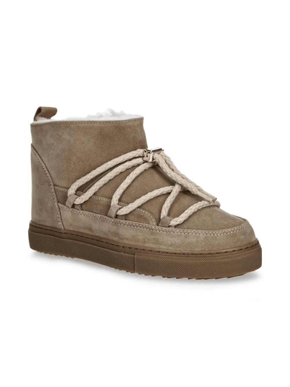 rope-detail fleece-lining boots - Image 1
