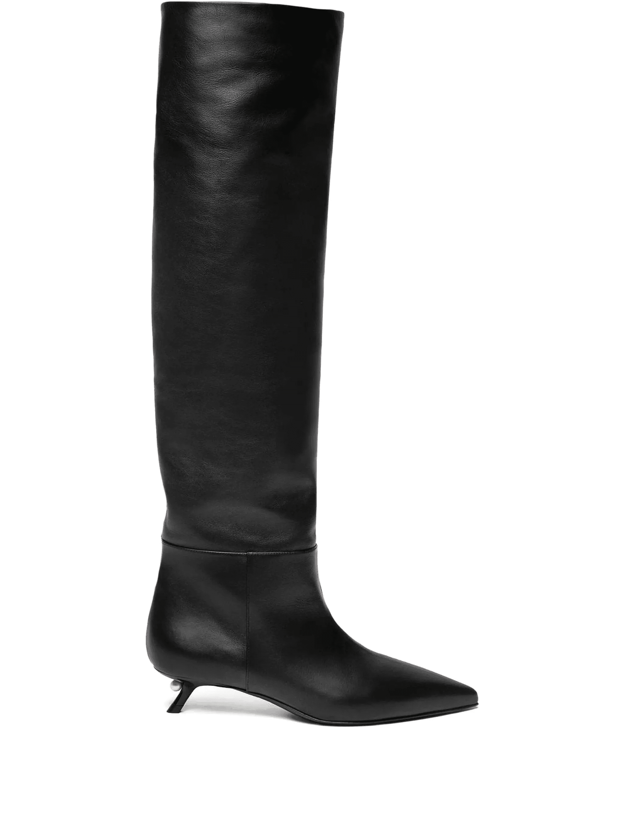 35mm Debby pearl-heel pointed-toe boots - Image 1