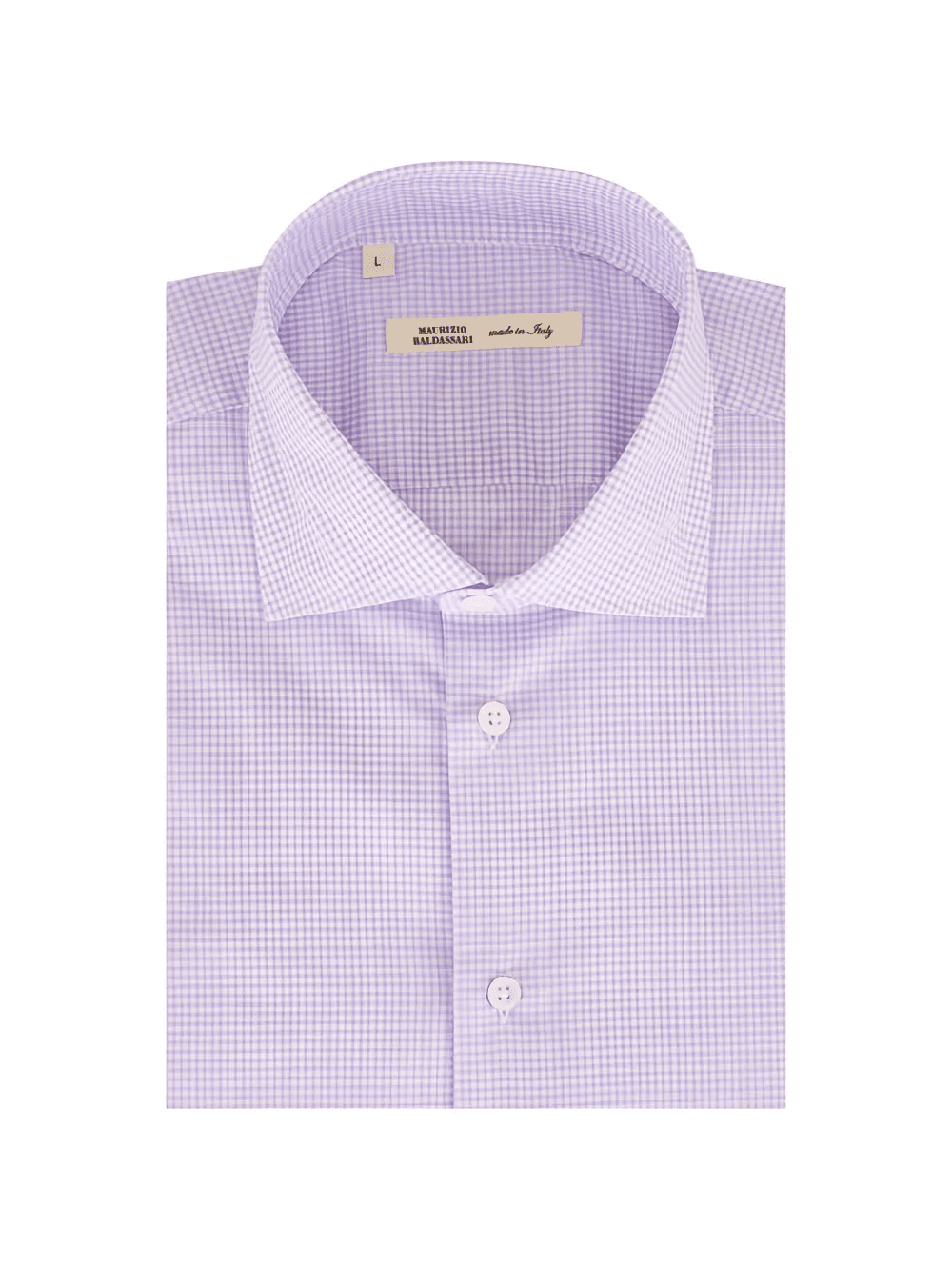 check-pattern cotton shirt - Image 1