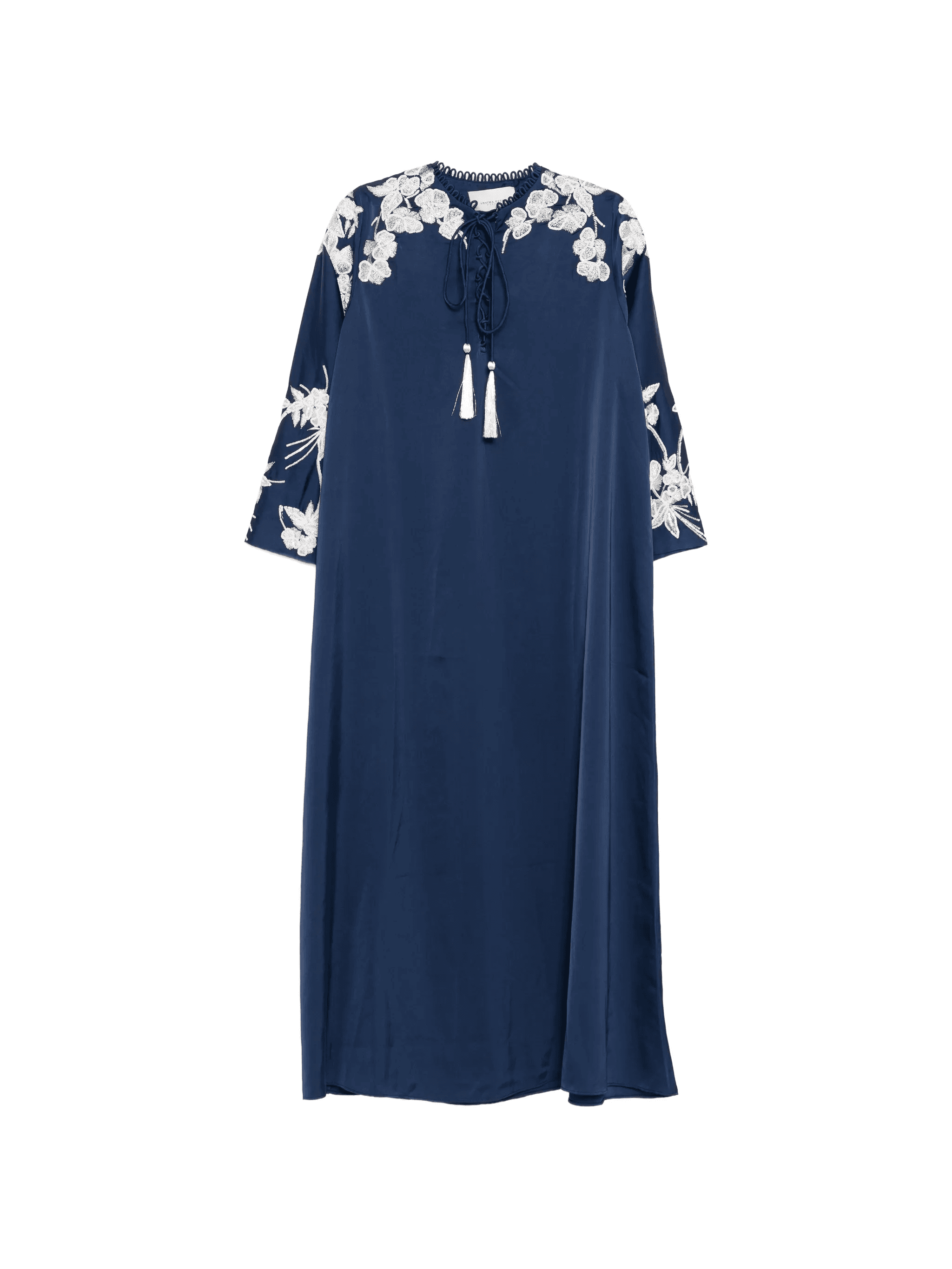 floral-embroidered maxi dress - Image 1