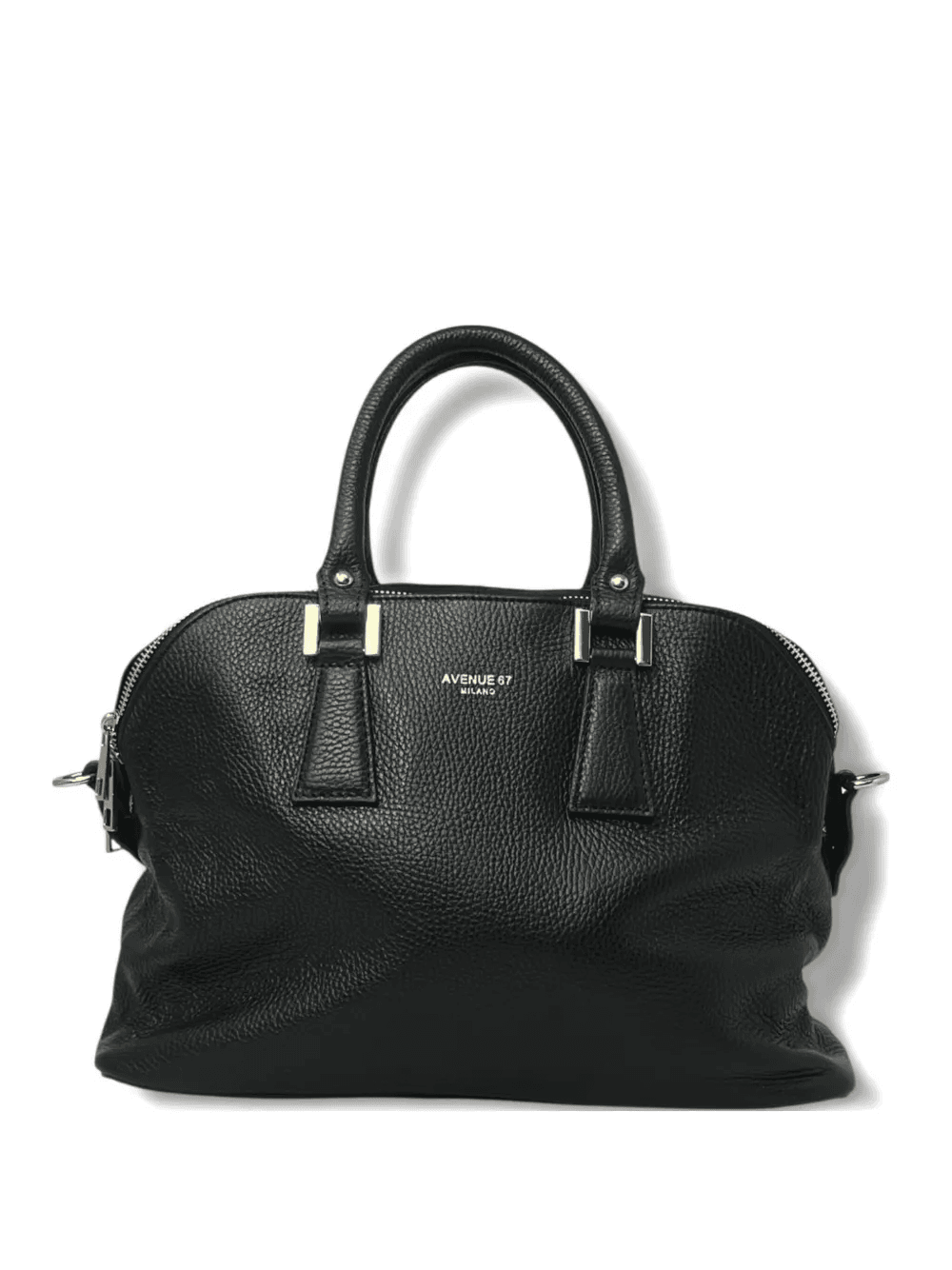 grained-leather tote bag - Image 1