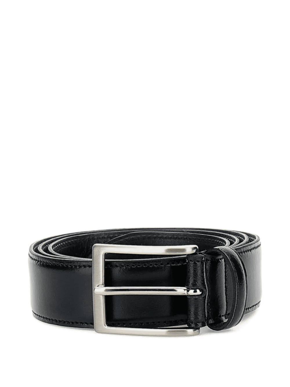 square-buckle leather belt - Image 1