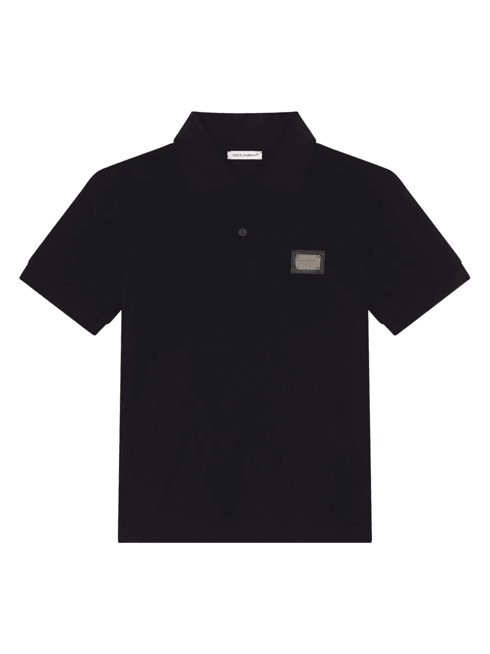 logo-plaque polo shirt - Image 1